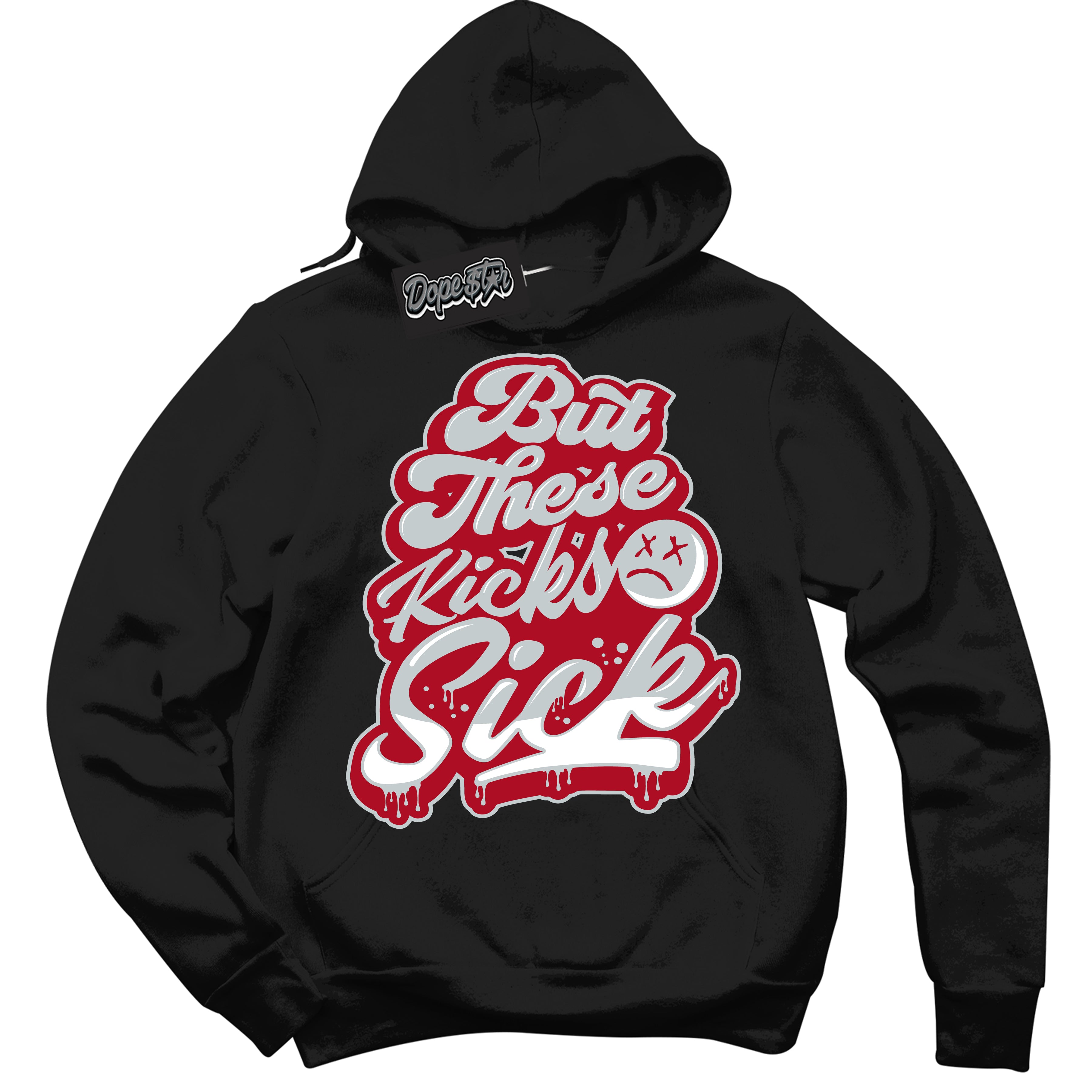 Cool Black Hoodie with “ Kick Sick ” design that Perfectly Matches Reverse Ultraman Sneakers.