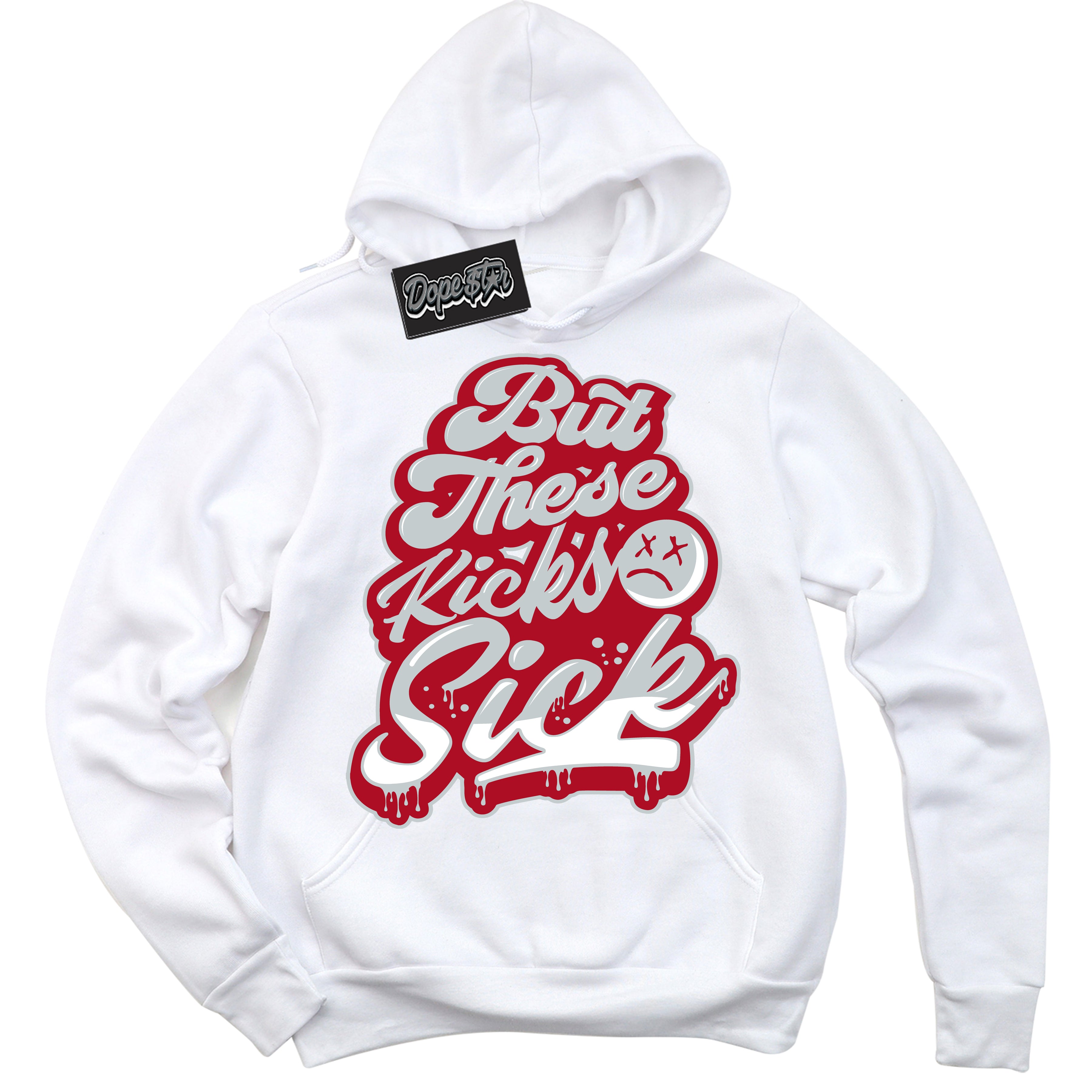 Cool White Hoodie with “ Kick Sick ” design that Perfectly Matches Reverse Ultraman Sneakers.
