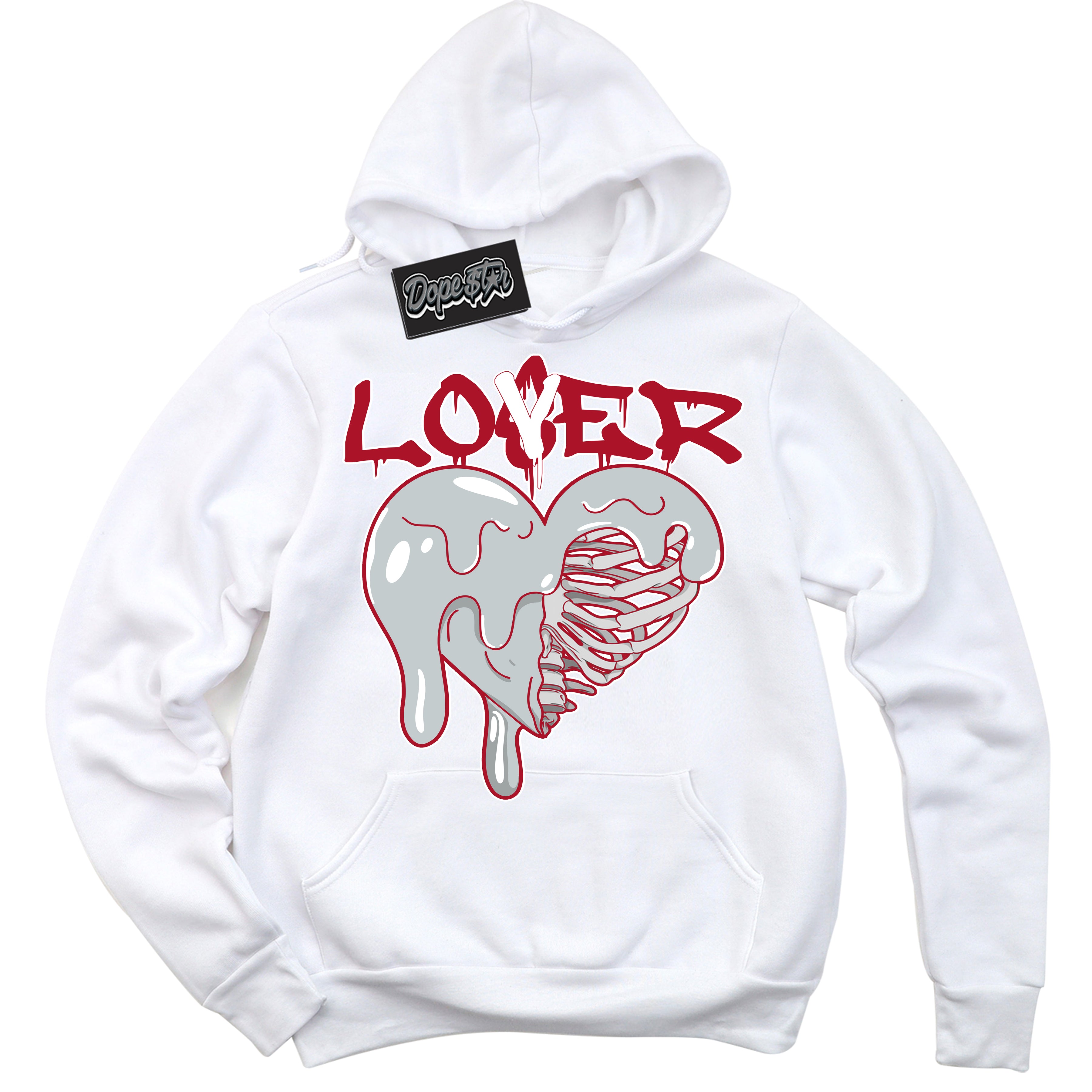 Cool White Hoodie with “ Lover Loser ” design that Perfectly Matches Reverse Ultraman Sneakers.
