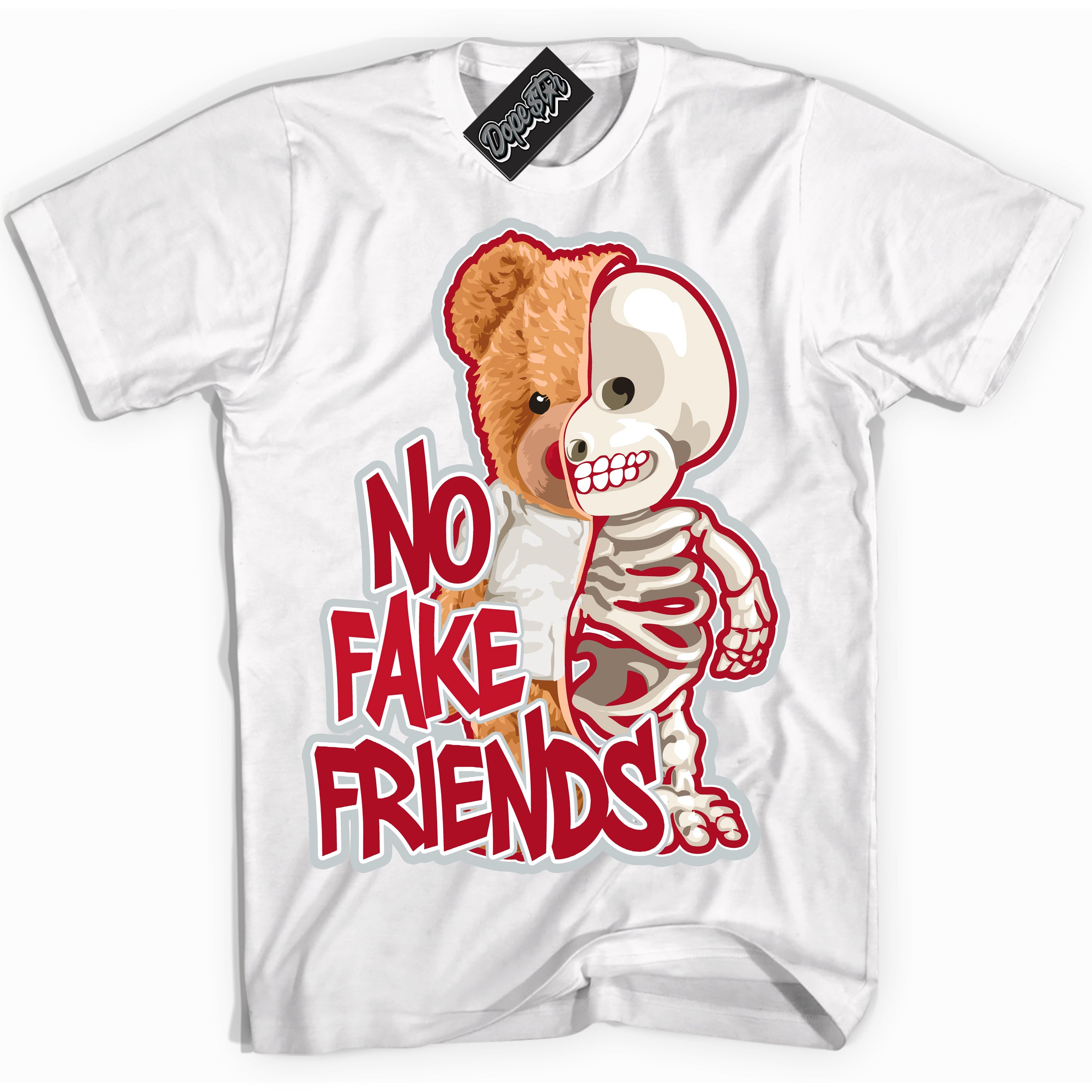 Cool White Shirt with “ No Fake Friends ” design that perfectly matches Reverse Ultraman Sneakers.