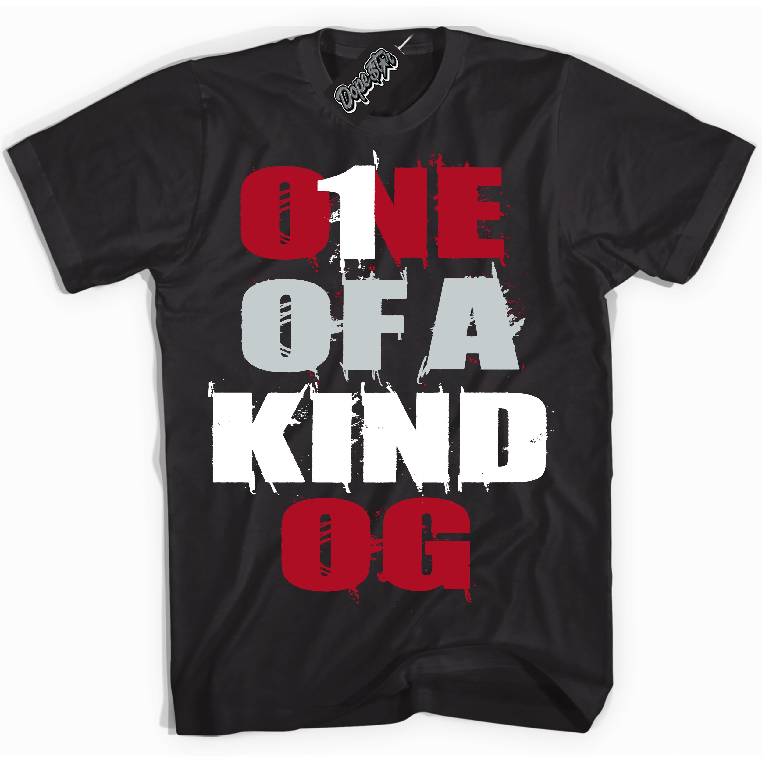 Cool Black Shirt with “ One Of A Kind” design that perfectly matches Reverse Ultraman Sneakers.