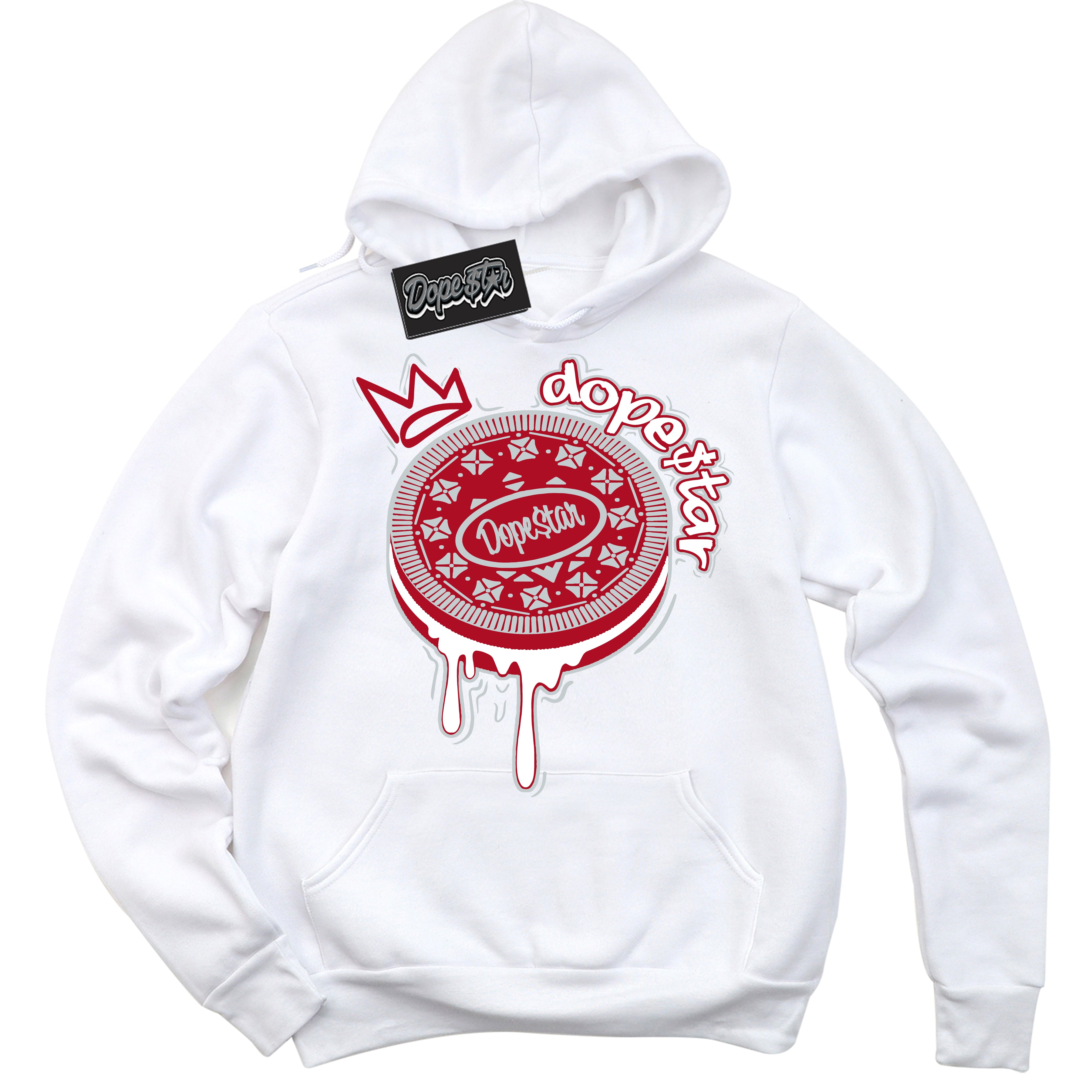 Cool White Hoodie with “ Oreo DS ” design that Perfectly Matches Reverse Ultraman Sneakers.