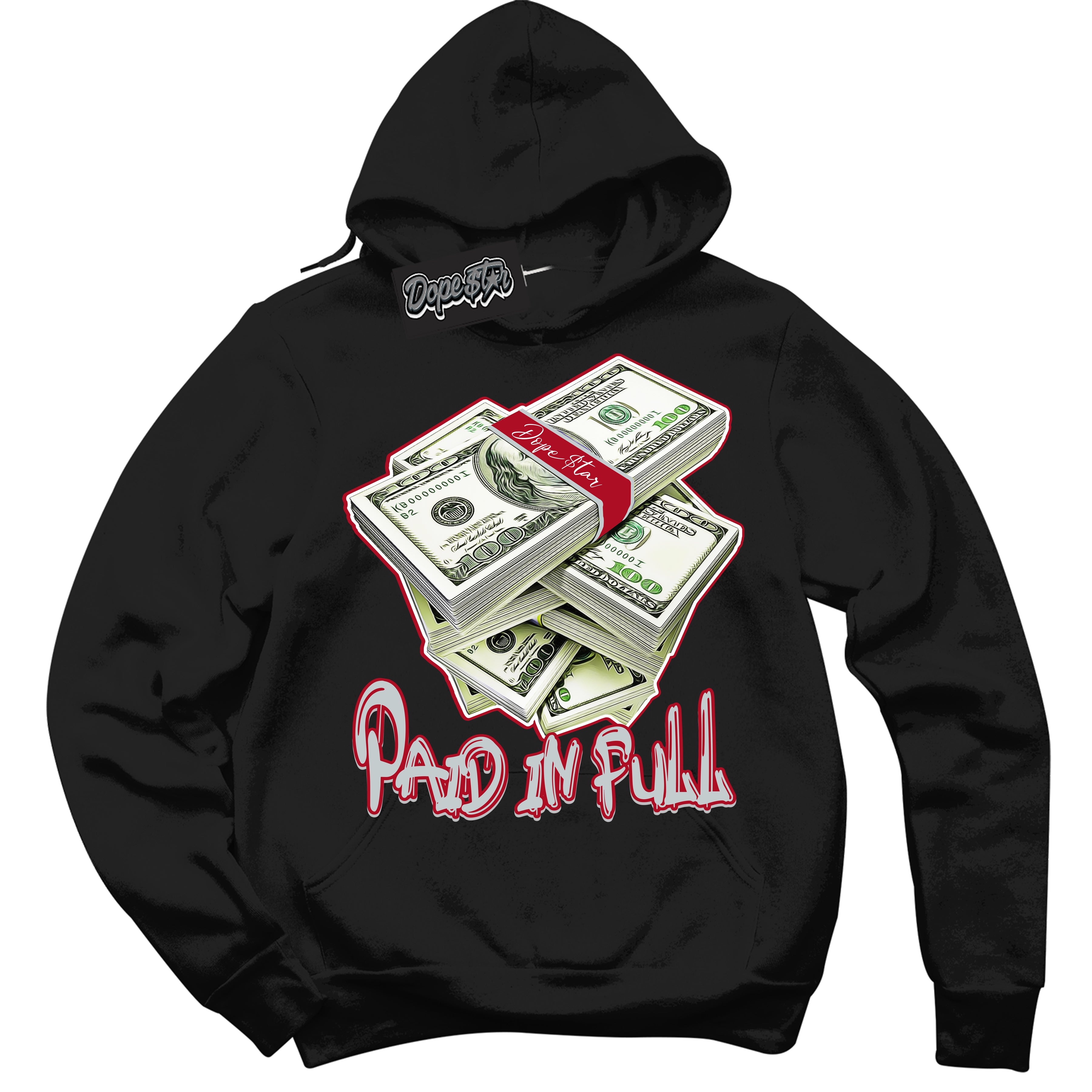 Cool Black Hoodie with “ Paid In Full ” design that Perfectly Matches Reverse Ultraman Sneakers.