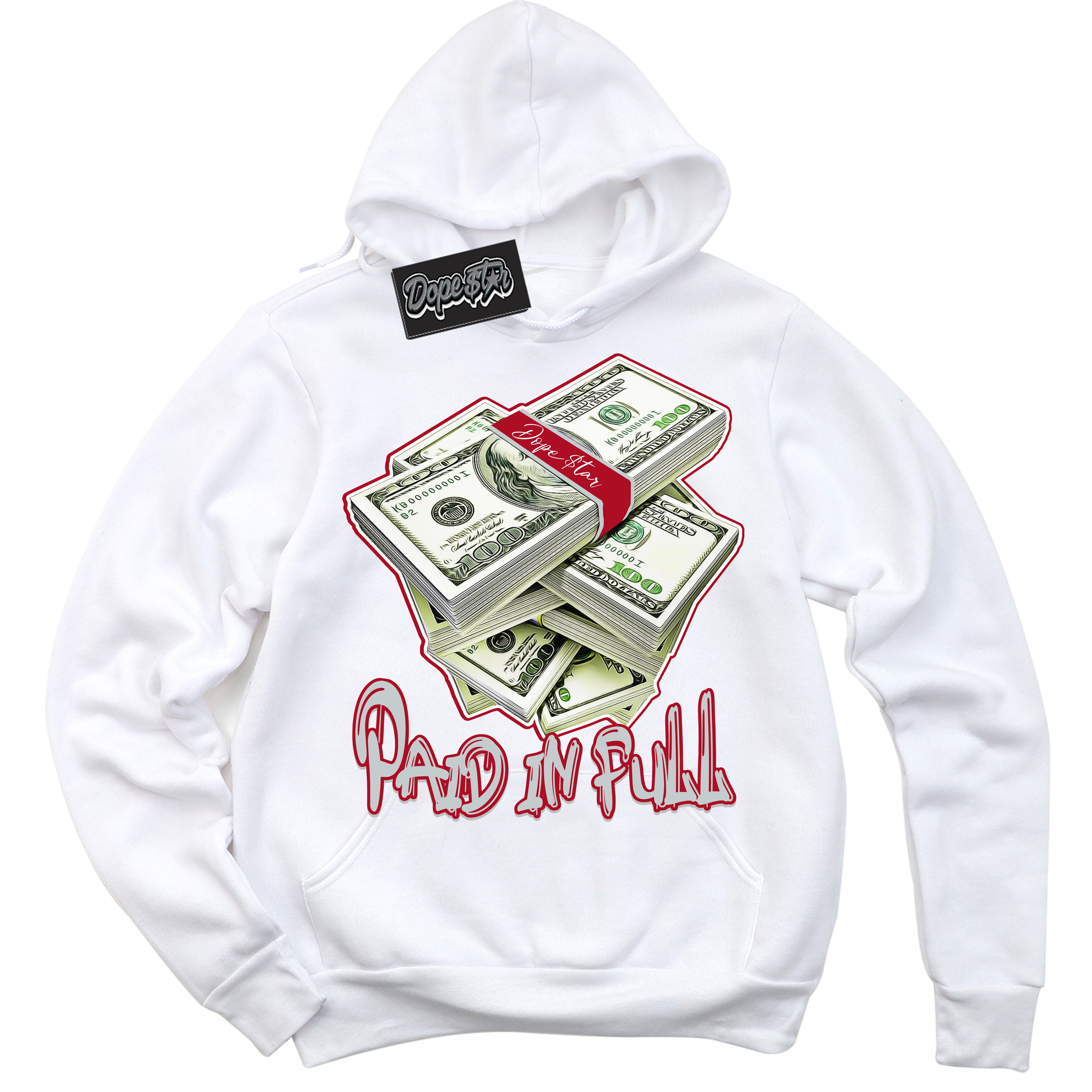 Cool White Hoodie with “ Paid In Full ” design that Perfectly Matches Reverse Ultraman Sneakers.