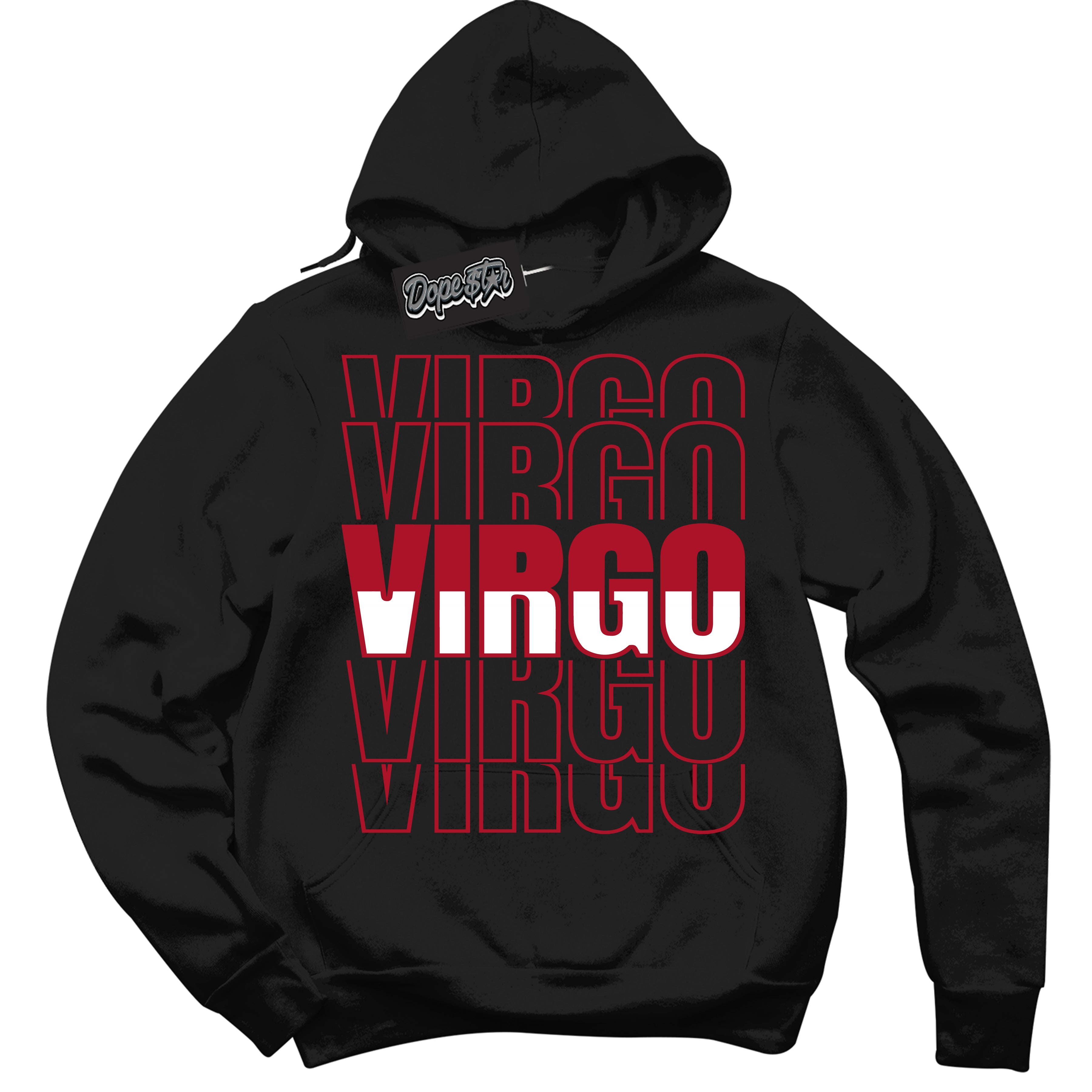 Cool Black Hoodie with “ Virgo ” design that Perfectly Matches Reverse Ultraman Sneakers.