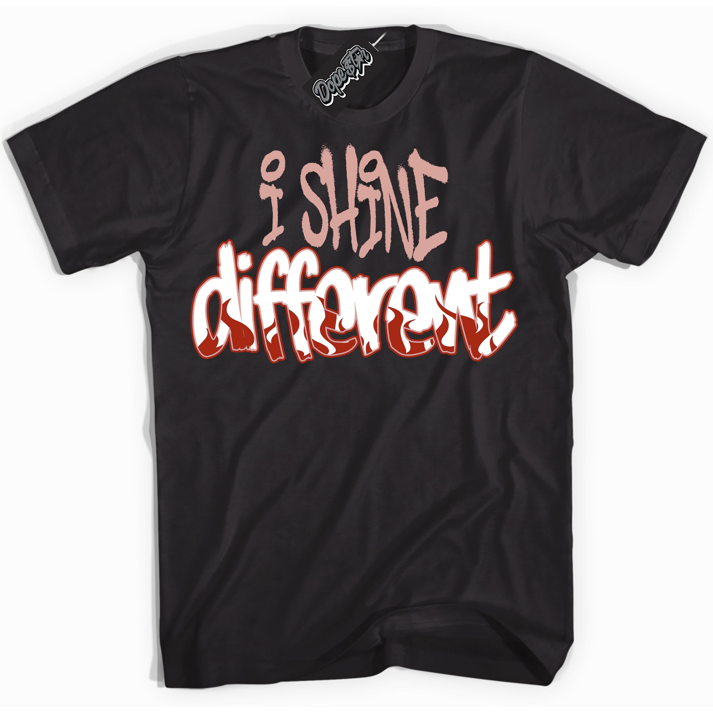 Cool Black Shirt with “ I Shine Different ” design that perfectly matches Red Stardust Dunk.