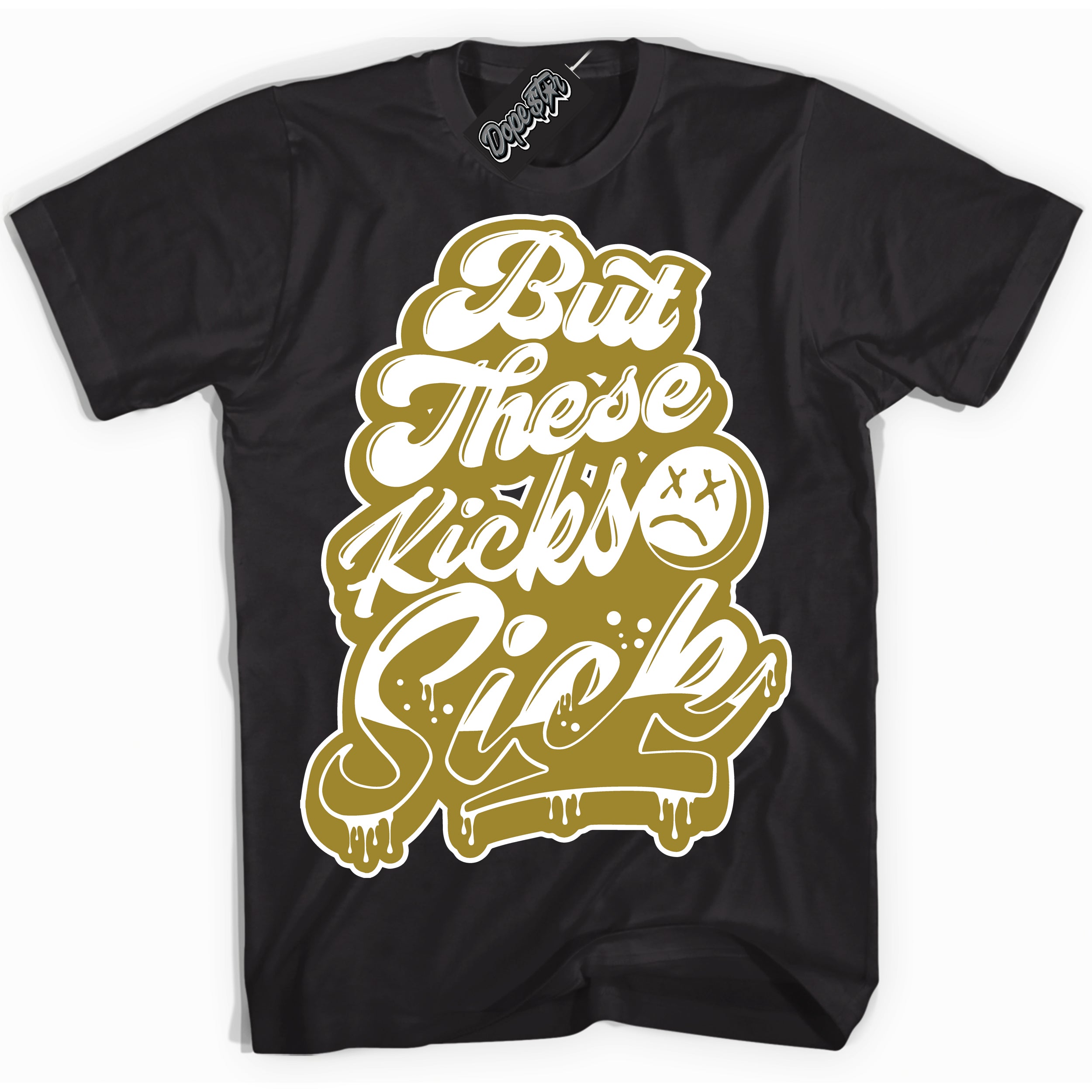 Cool Black Shirt with “ Kick Sick ” design that perfectly matches Pacific Moss Dunks.