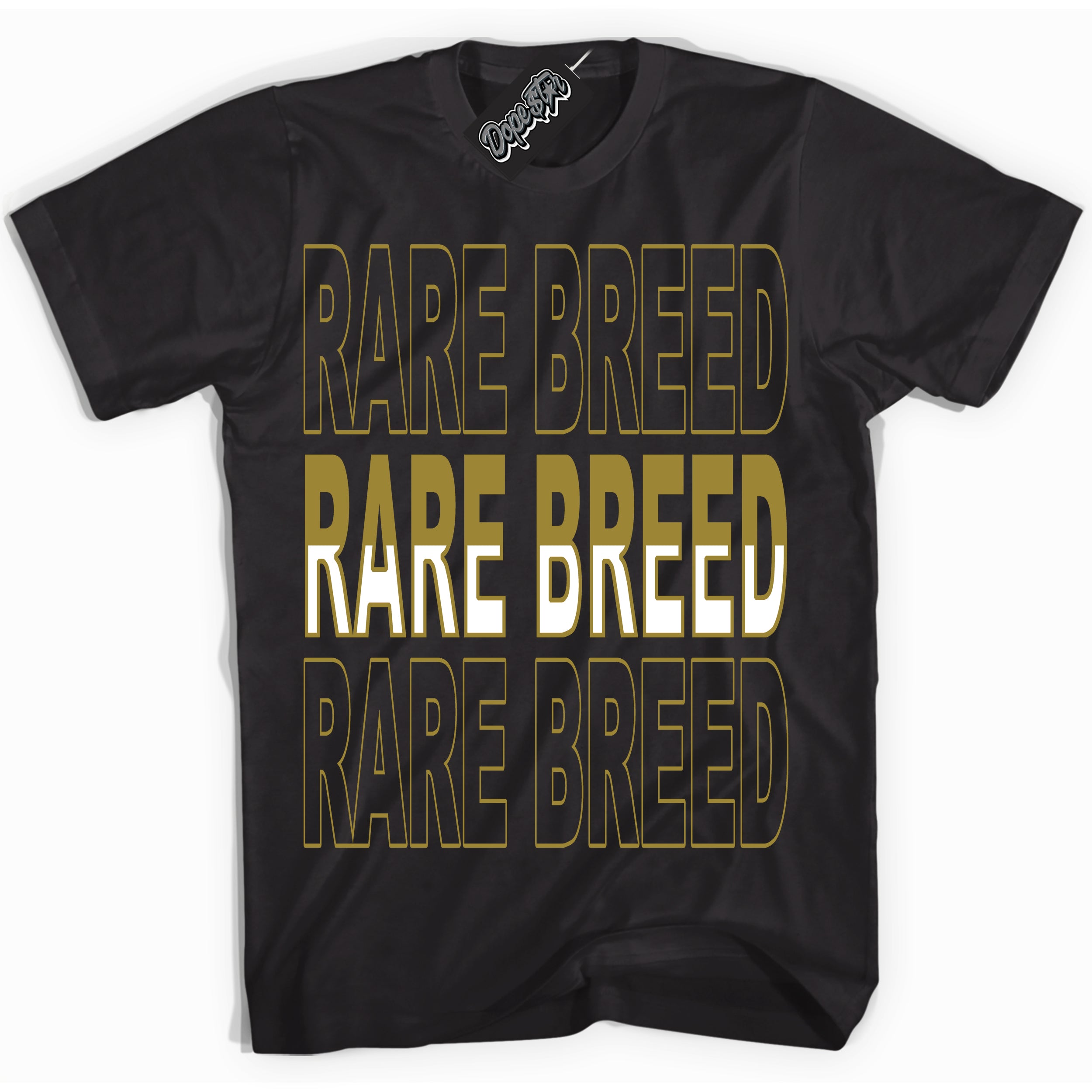 Cool Black Shirt with “ Rare Breed ” design that perfectly matches Pacific Moss Dunks.
