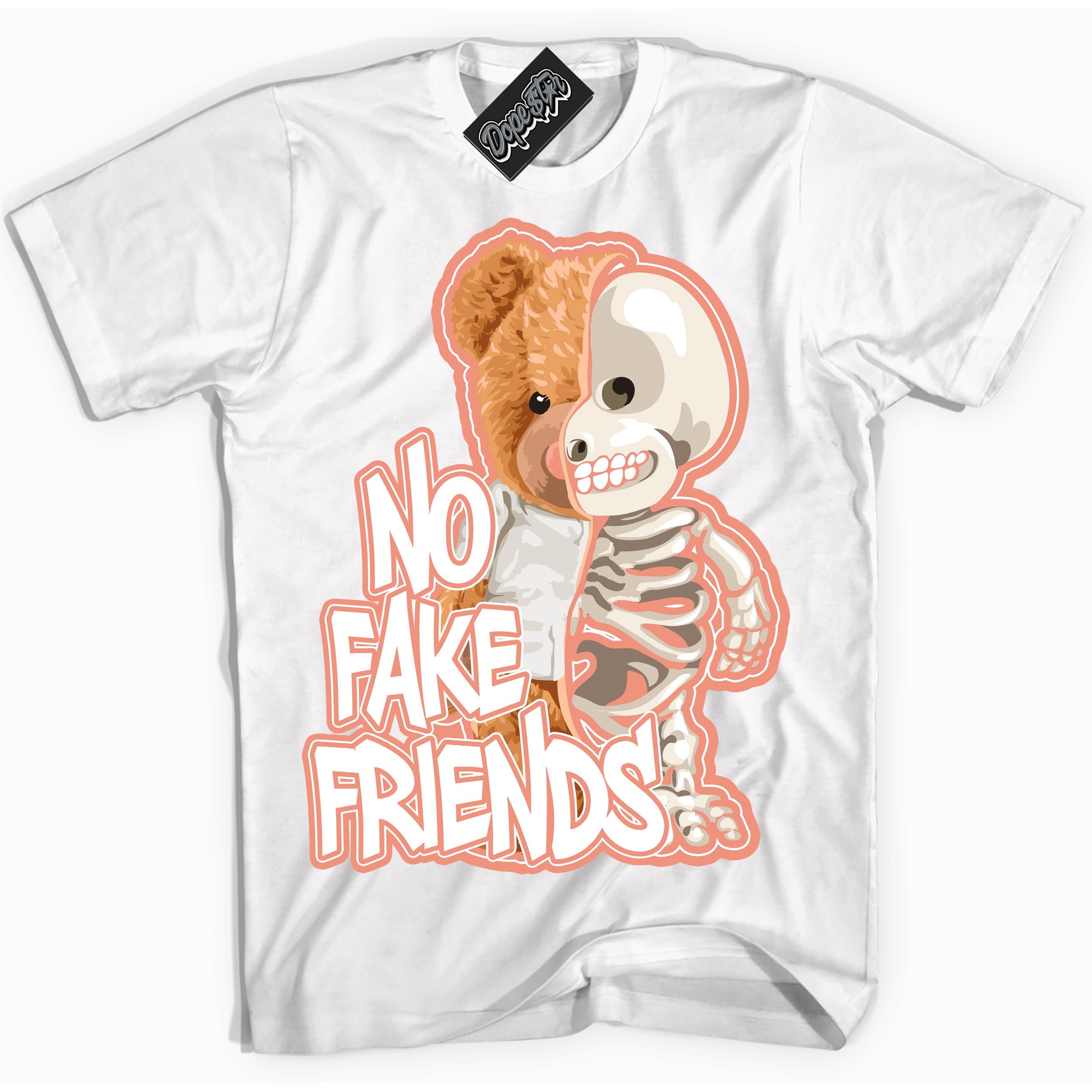 Dunk Low Light Wild Mango 'No Fake Friends' Shirt – White Streetwear T-Shirt | Sneaker Matching Tee for Dunk Low Light Wild Mango | Urban Fashion for No Fake Friends | Men's & Women's Streetwear Outfit by Sneaker Shirts Outlet.