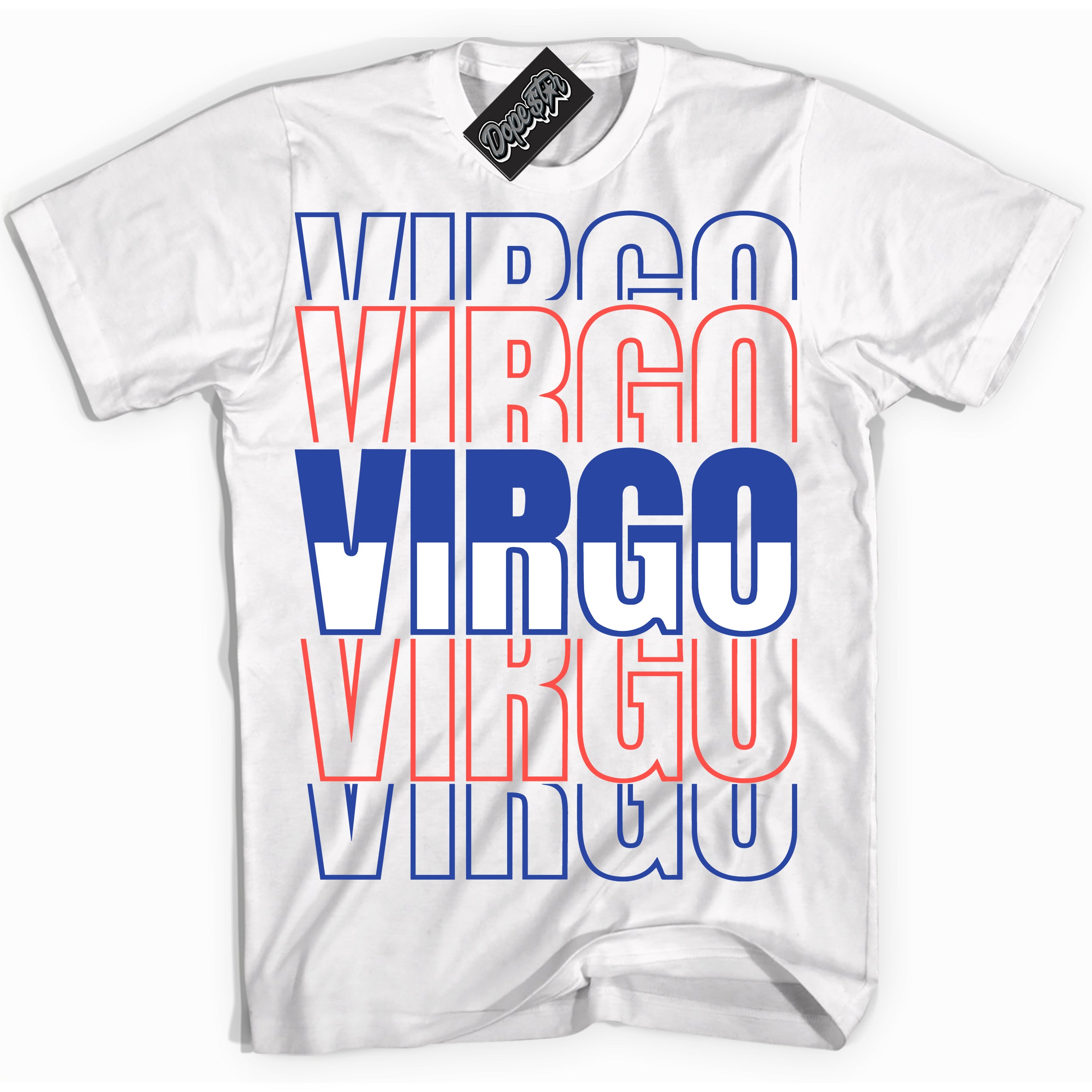Cool White Shirt with “ Virgo ” design that perfectly matches Ultramarine 180s Sneakers.