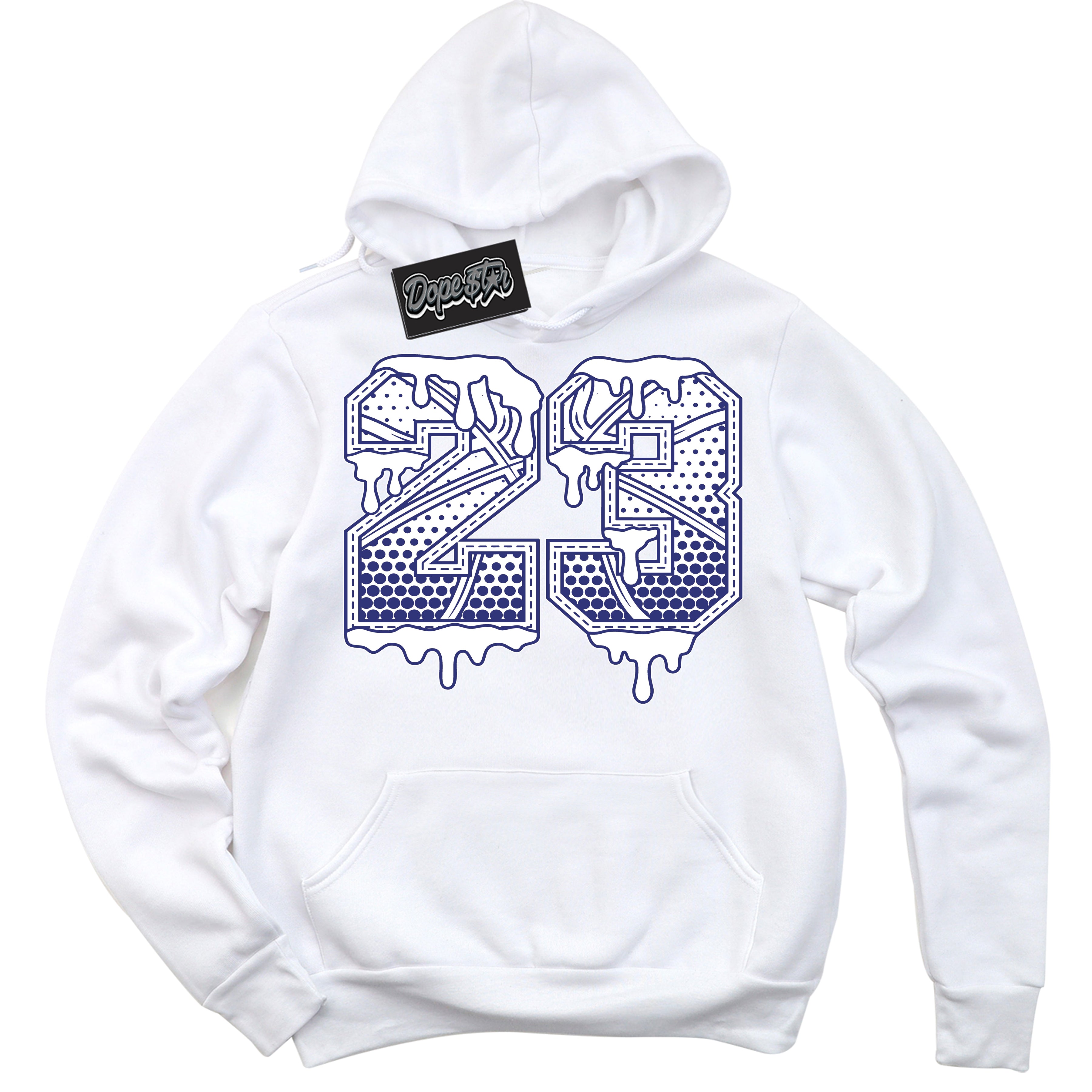 Cool White Hoodie with “ 23 Ball ”  design that Perfectly Matches Concord Dunk.