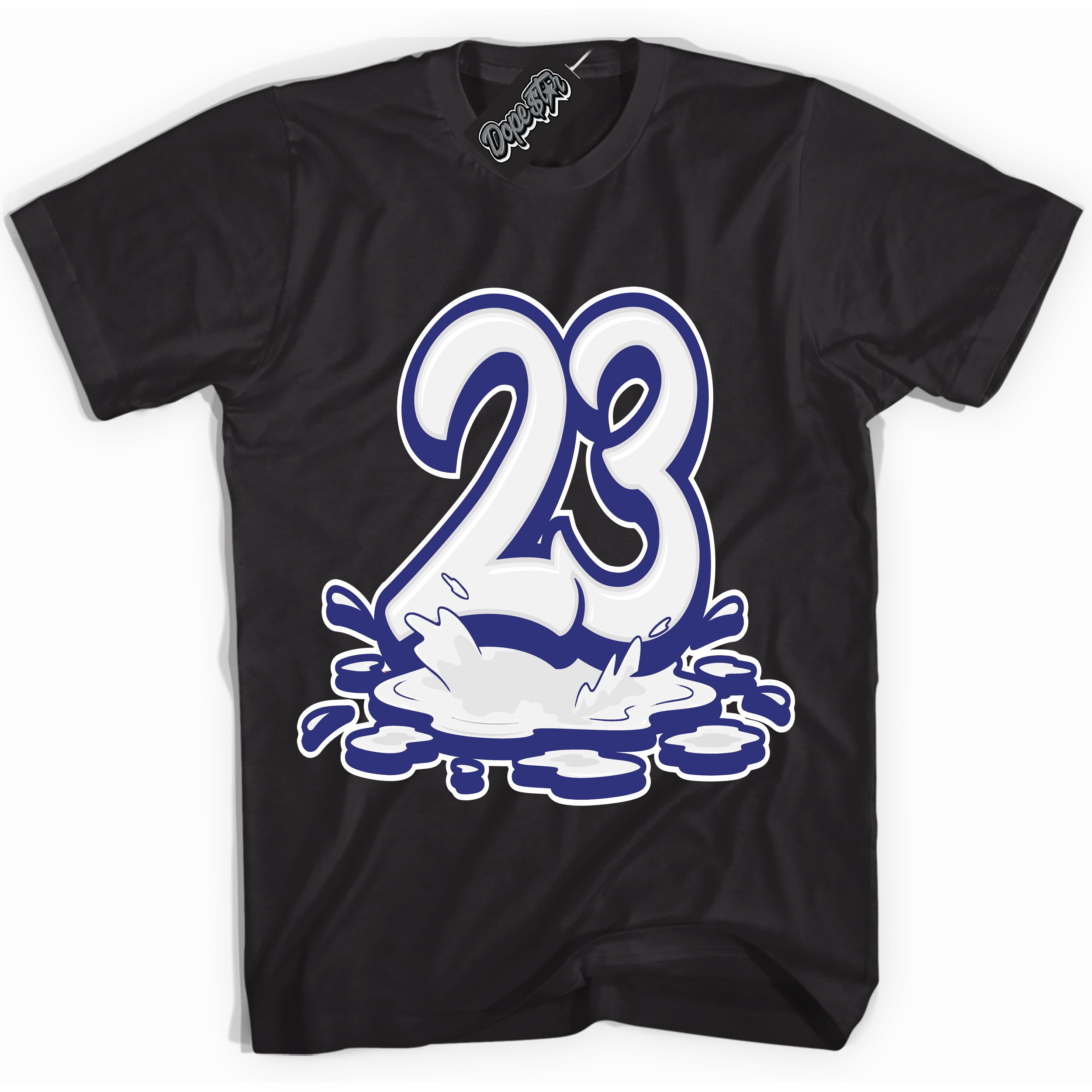 Cool Black Shirt with “ 23 Melting ” design that perfectly matches Concord Dunk.