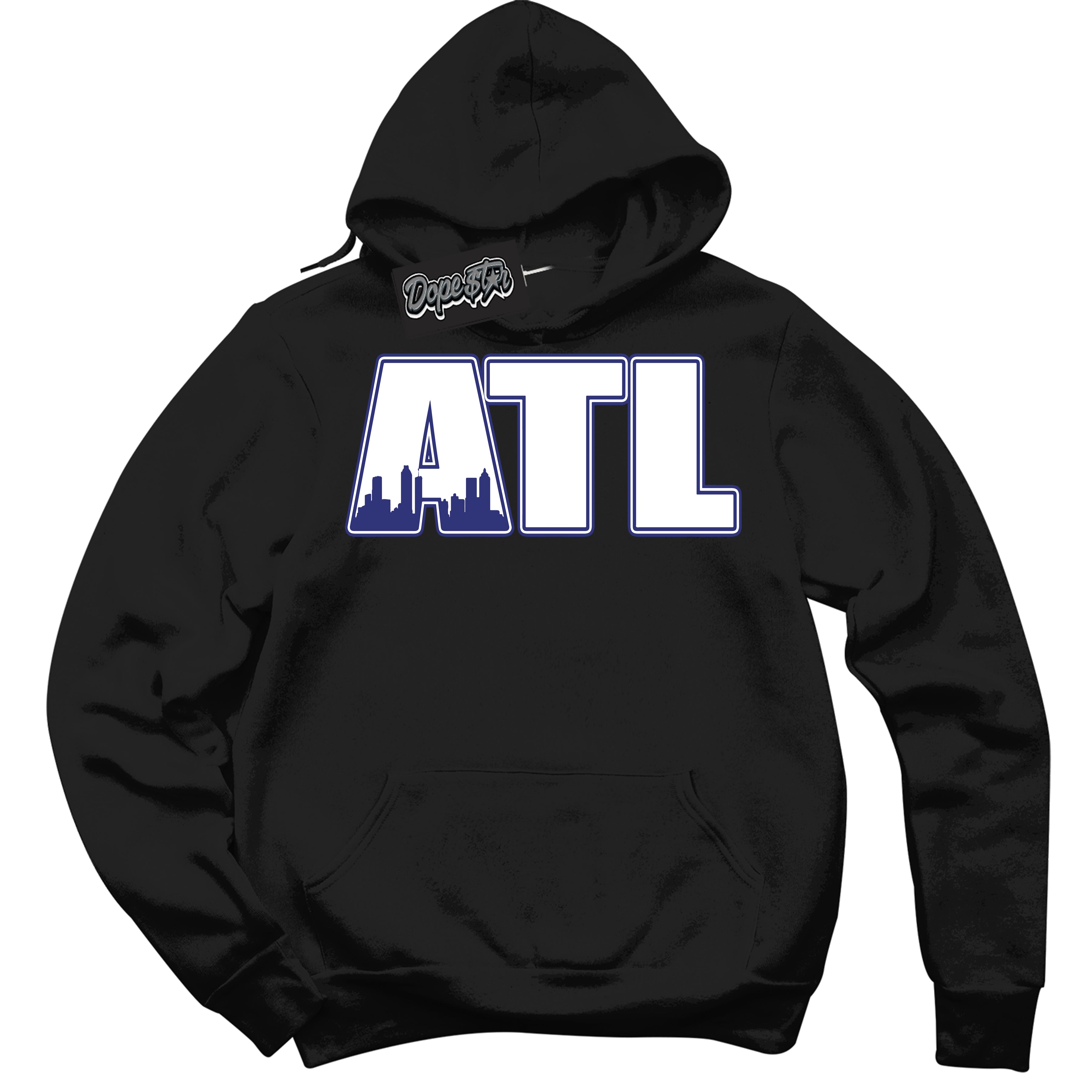 Cool Black Hoodie with “ Atlanta ”  design that Perfectly Matches Concord Dunk.