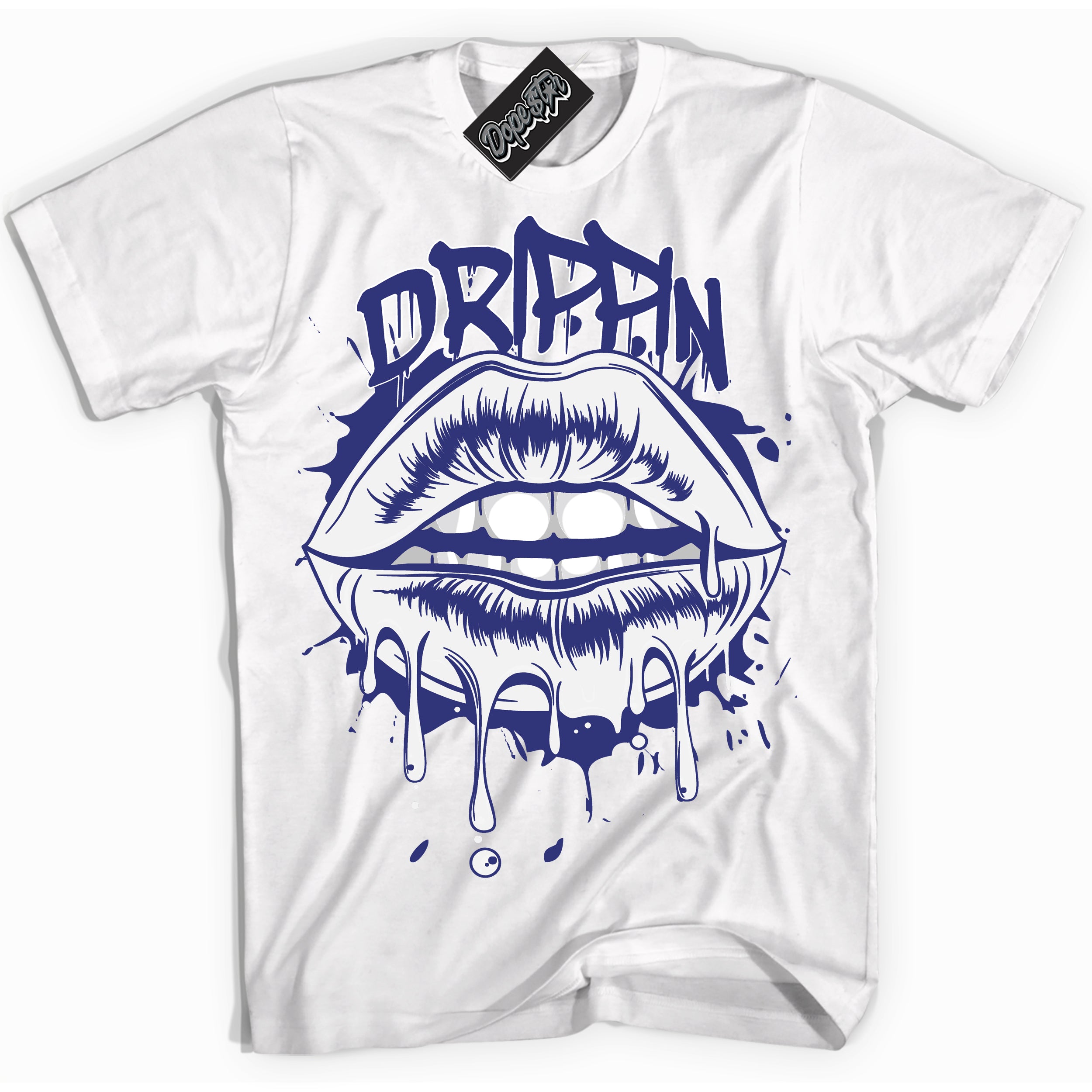 Cool White Shirt with “ Drippin ” design that perfectly matches Concord Dunk.