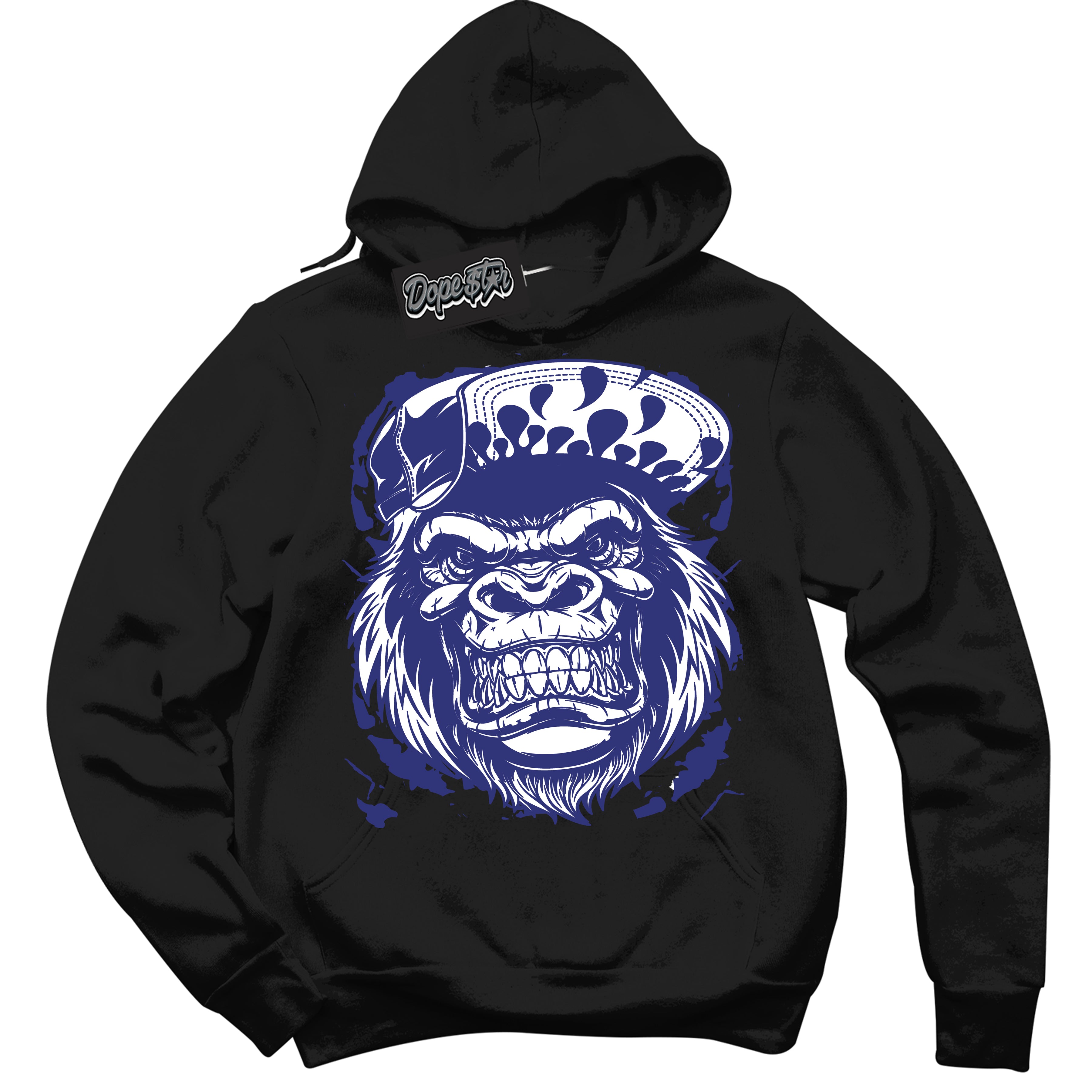 Cool Black Hoodie with “ Gorilla Beast ”  design that Perfectly Matches Concord Dunk.