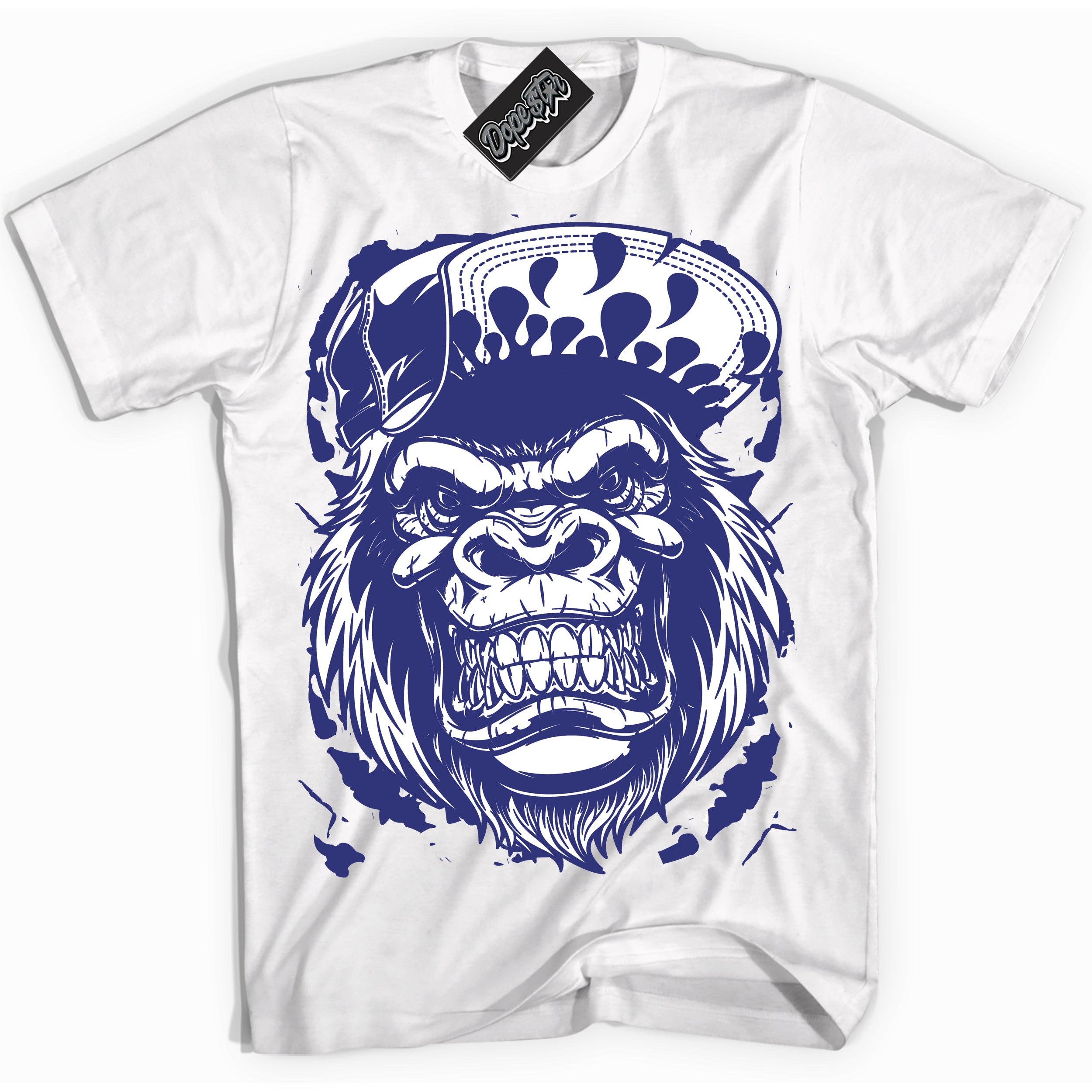 Cool White Shirt with “ Gorilla Beast ” design that perfectly matches Concord Dunk.