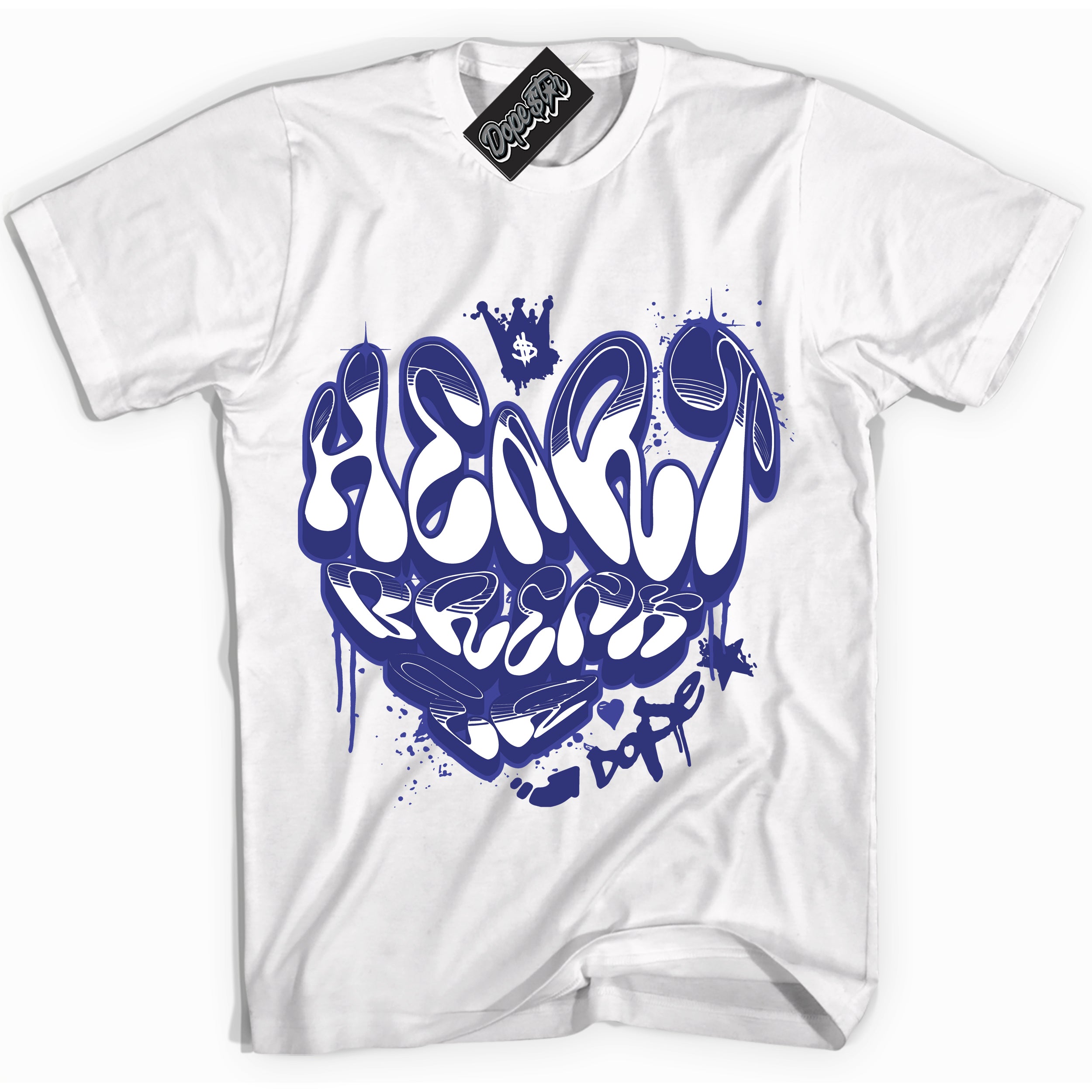 Cool White Shirt with “ Heartbreaker Graffiti ” design that perfectly matches Concord Dunk.