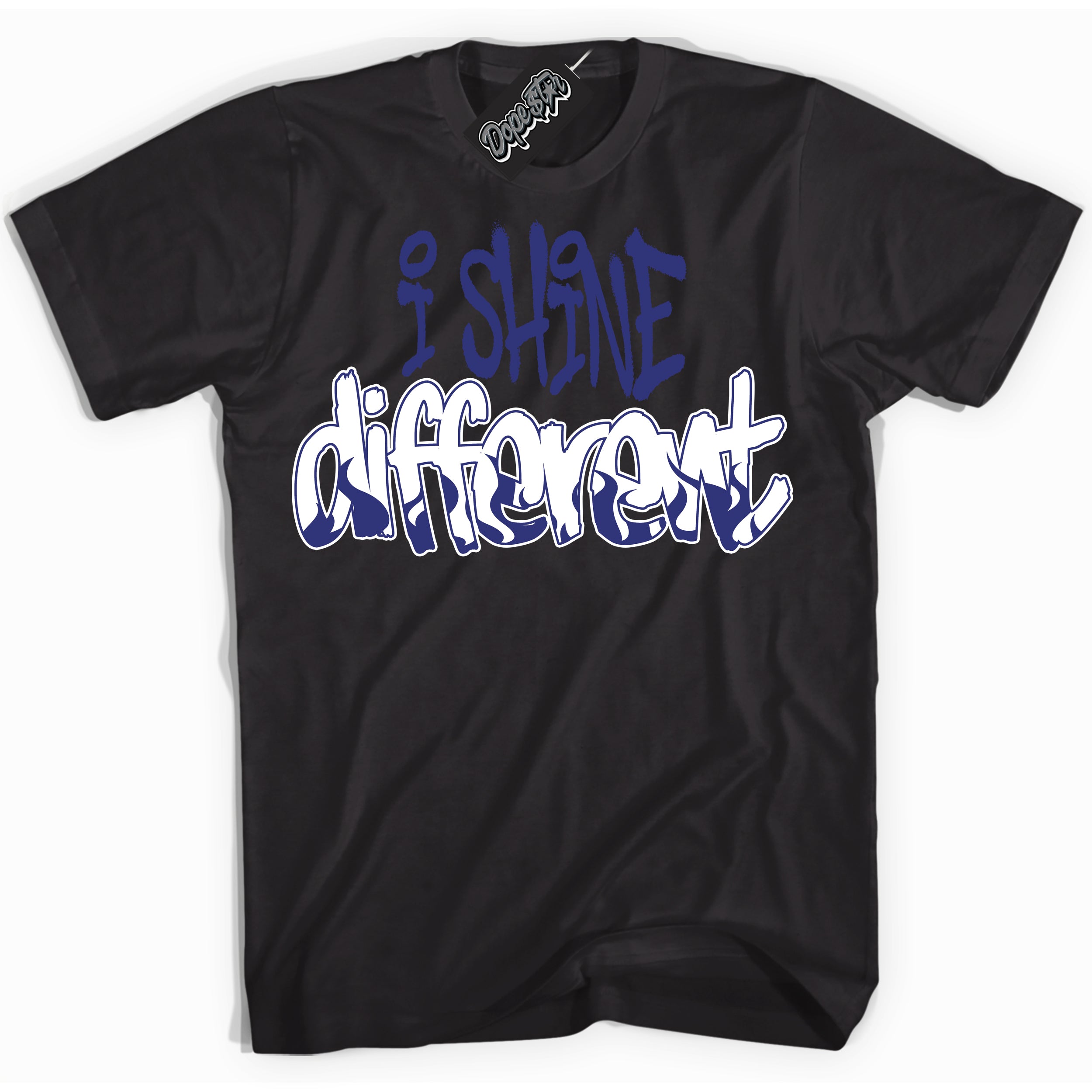 Cool Black Shirt with “ I Shine Different ” design that perfectly matches Concord Dunk.