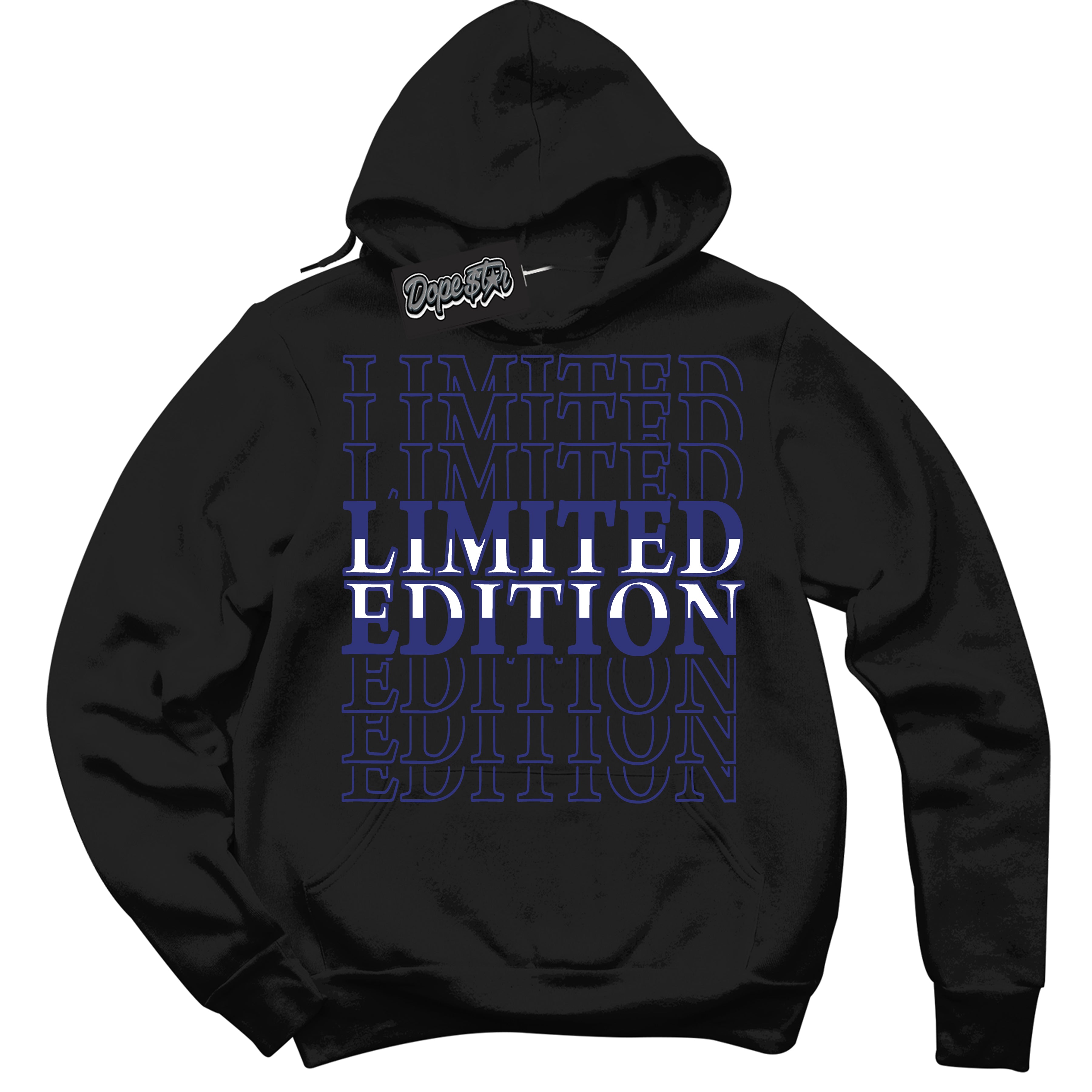 Cool Black Hoodie with “ Limited Edition ”  design that Perfectly Matches Concord Dunk.