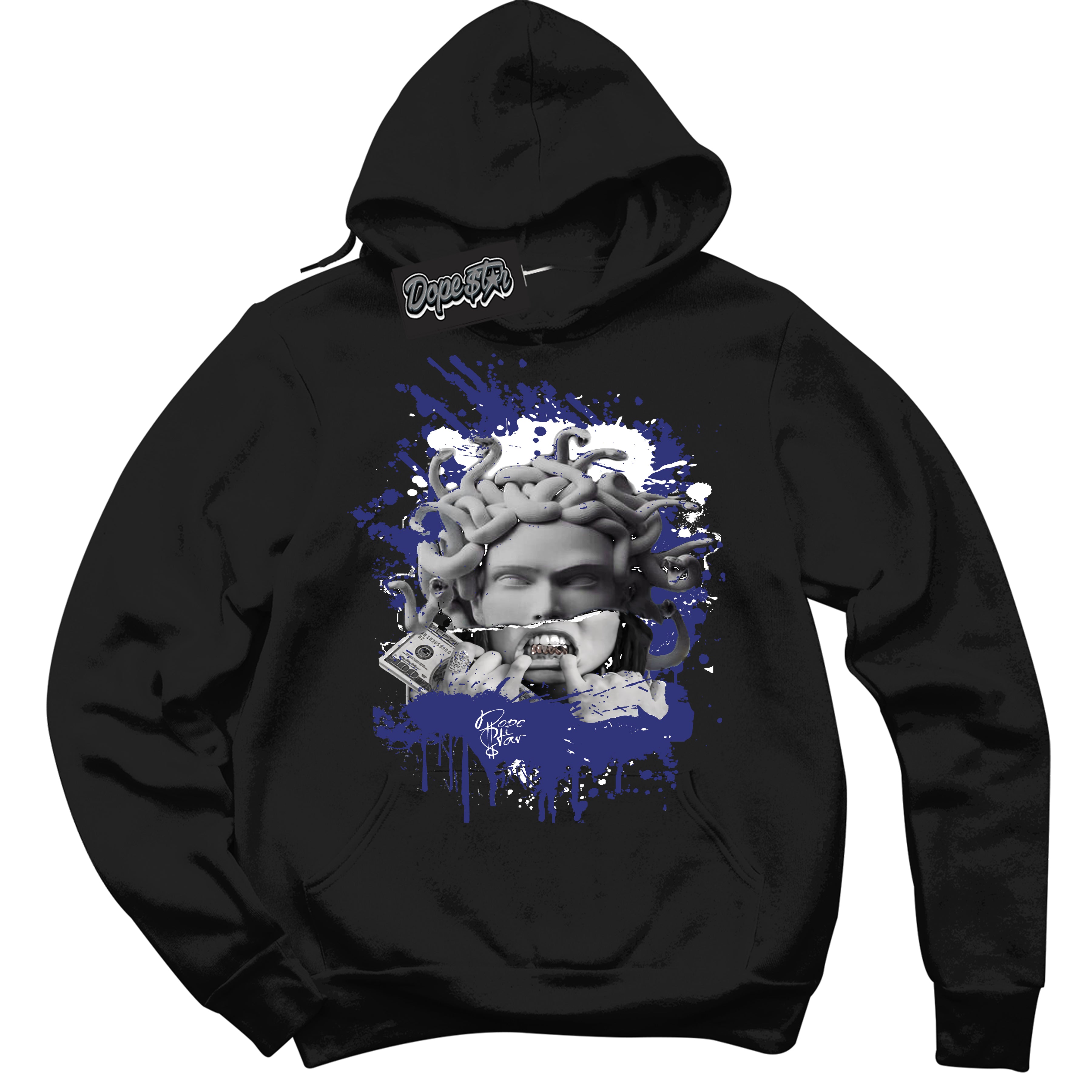 Cool Black Hoodie with “ Medusa ”  design that Perfectly Matches Concord Dunk.