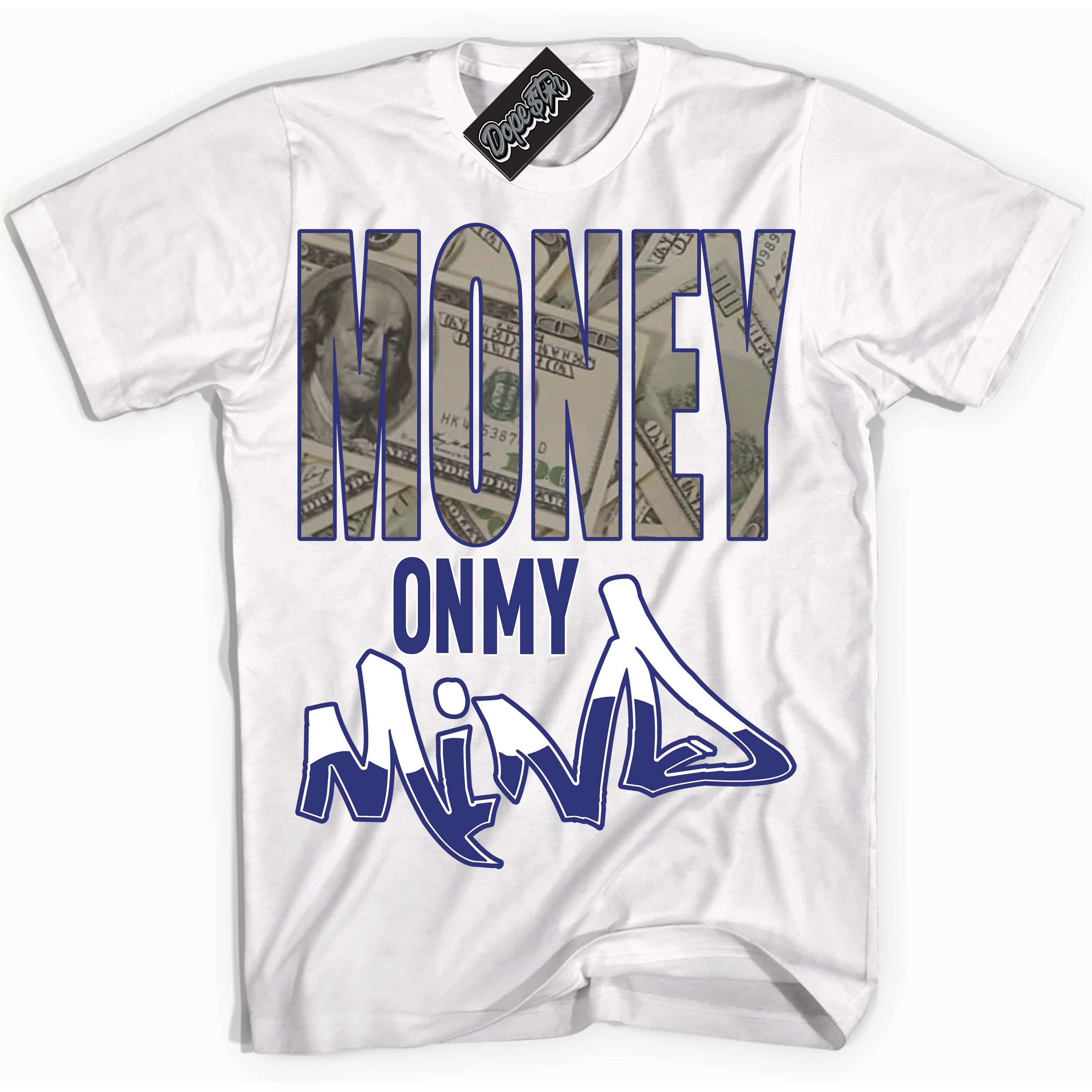Cool White Shirt with “ Money On My Mind ” design that perfectly matches Concord Dunk.