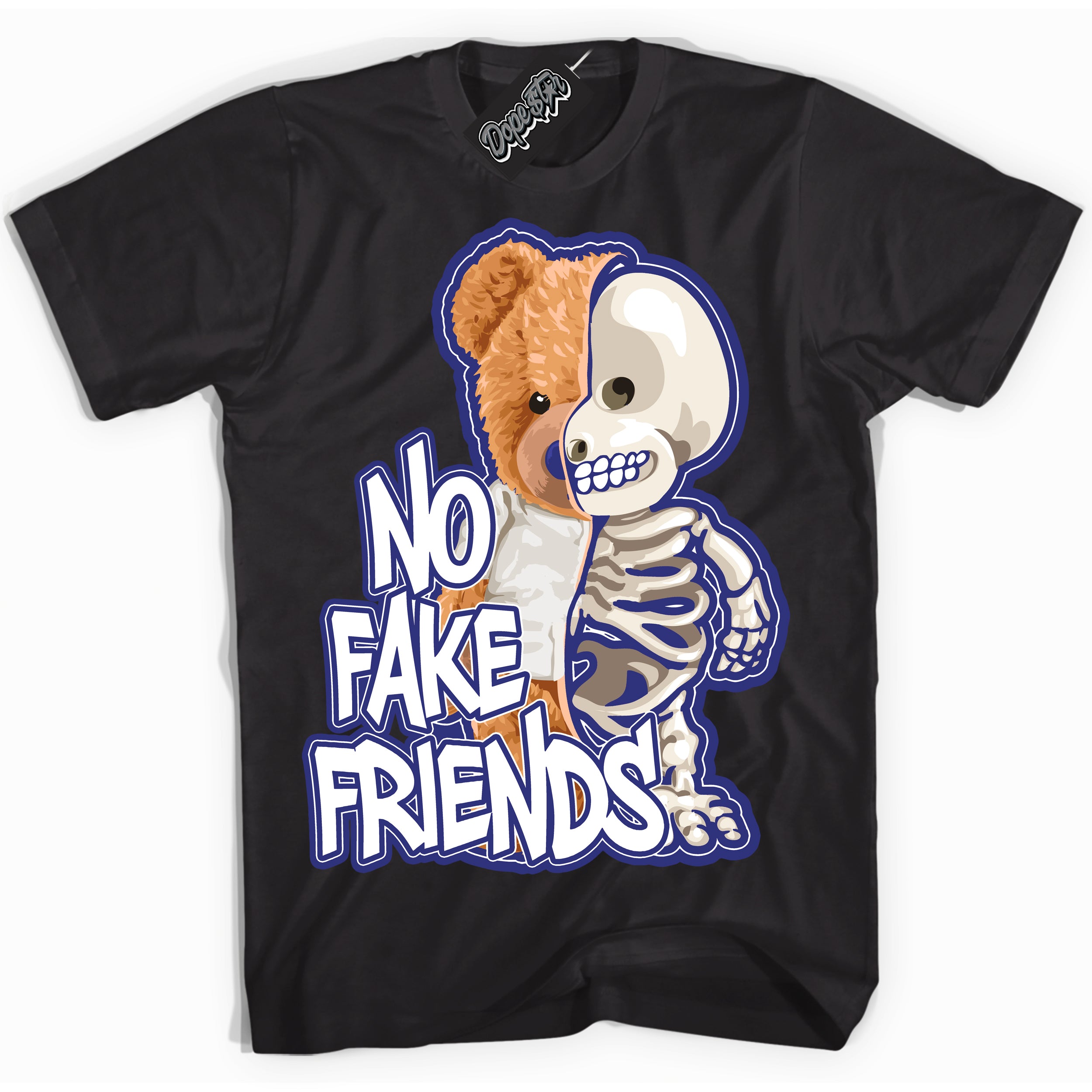 Cool Black Shirt with “ No Fake Friends ” design that perfectly matches Concord Dunk.