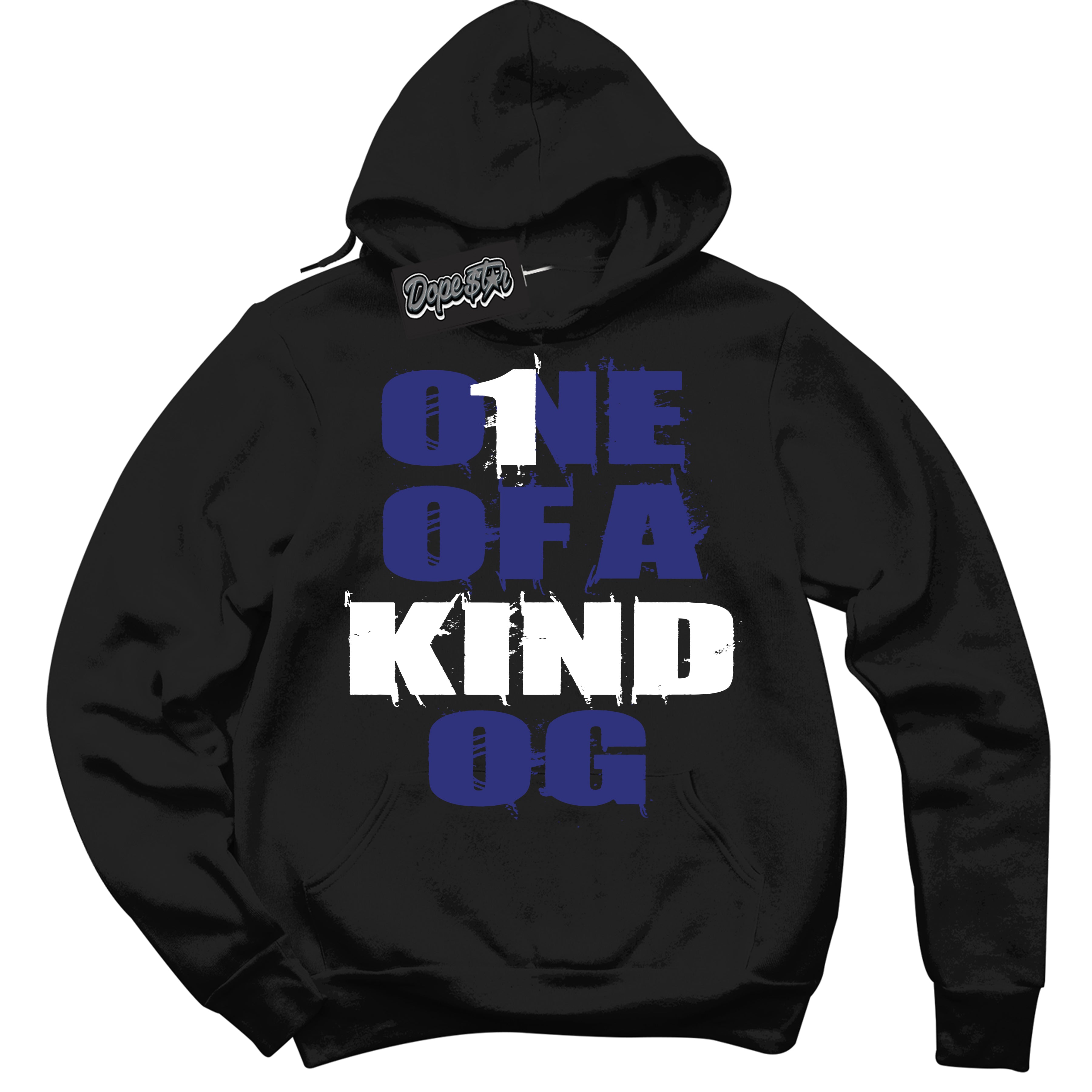 Cool Black Hoodie with “ One Of A Kind ”  design that Perfectly Matches Concord Dunk.