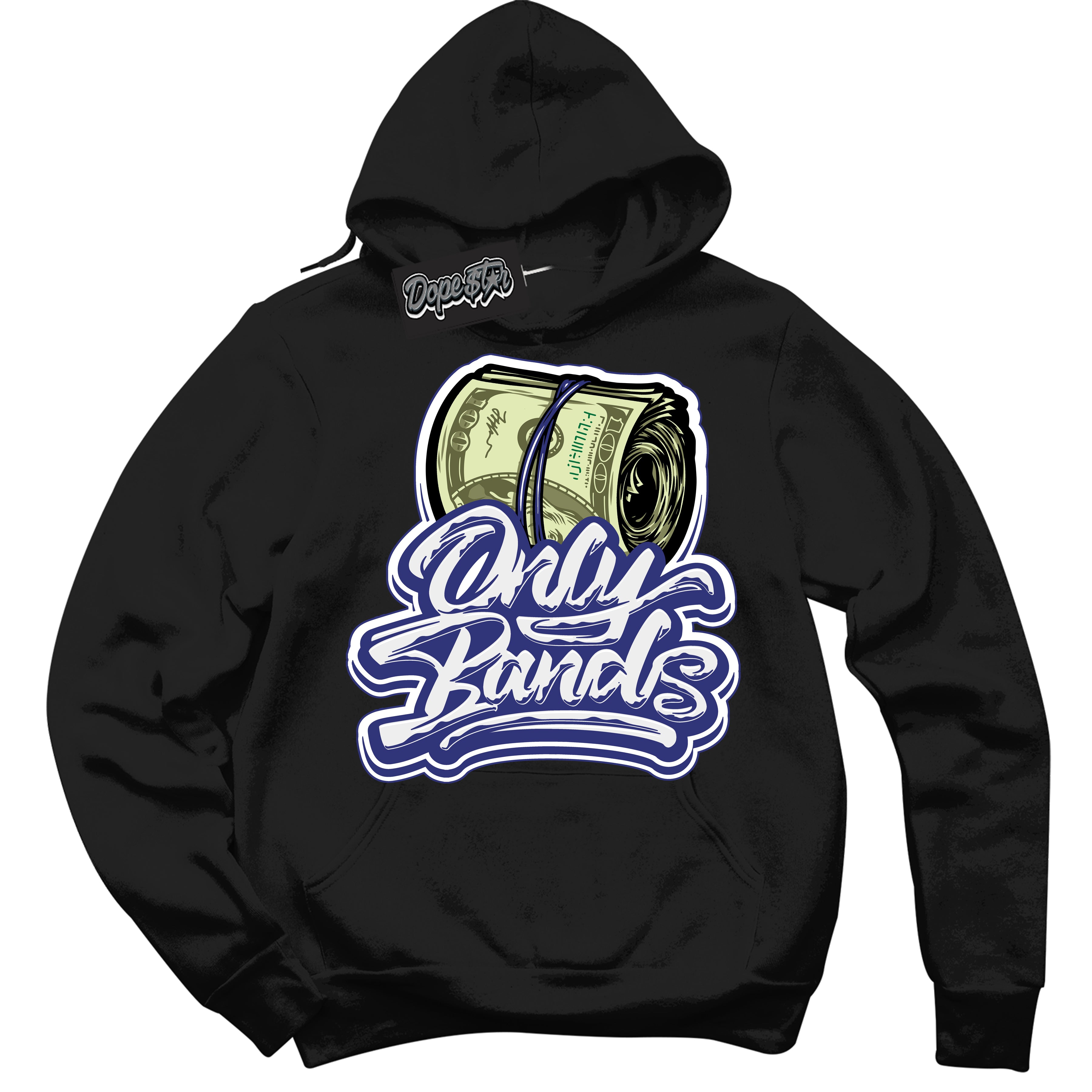 Cool Black Hoodie with “ Only Bands ”  design that Perfectly Matches Concord Dunk.
