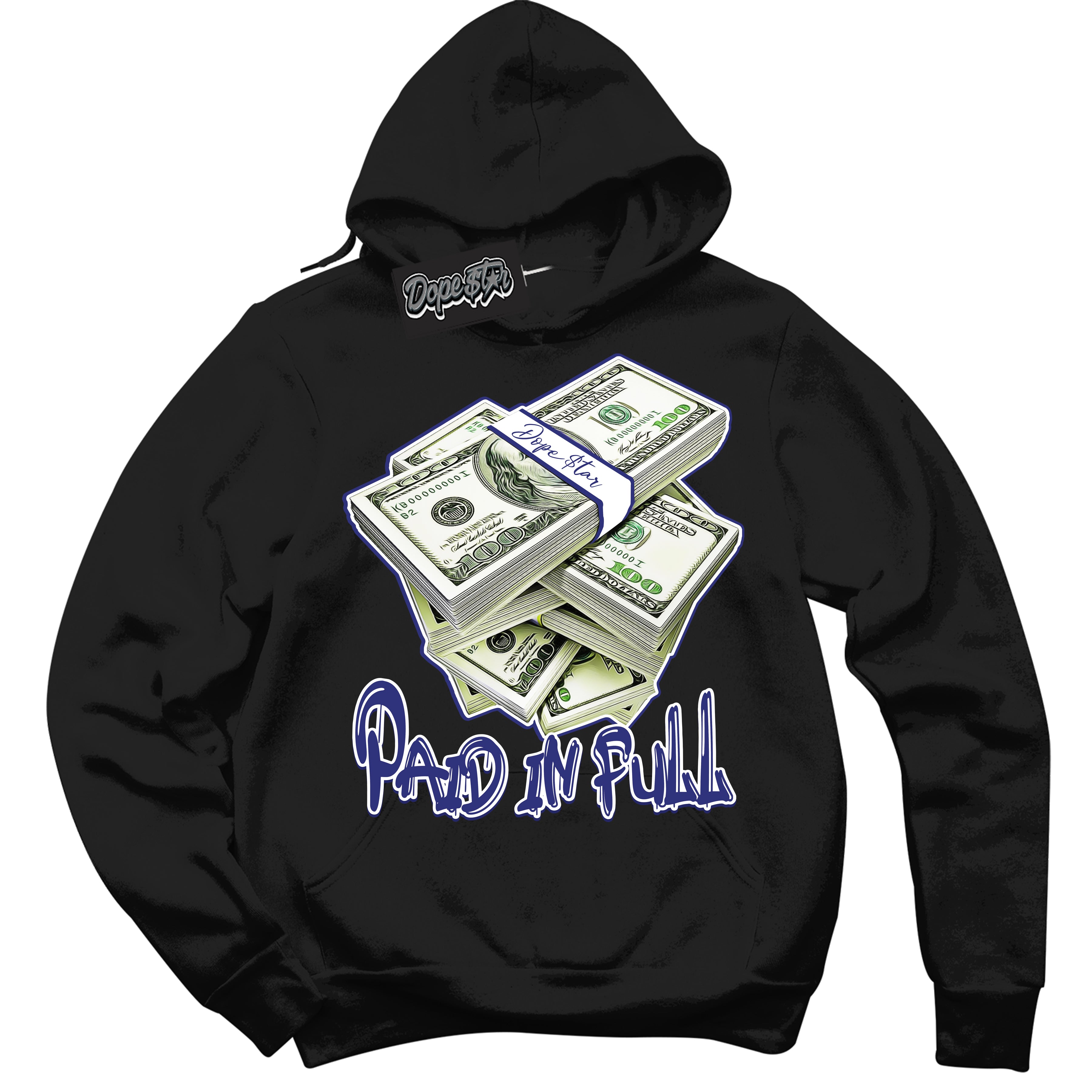 Cool Black Hoodie with “ Paid In Full ”  design that Perfectly Matches Concord Dunk.