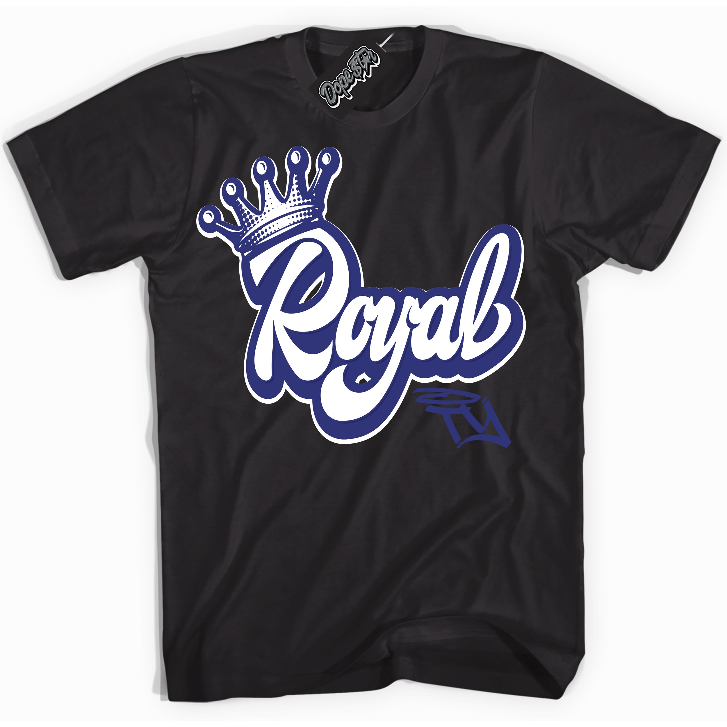 Cool Black Shirt with “ Royalty ” design that perfectly matches Concord Dunk.