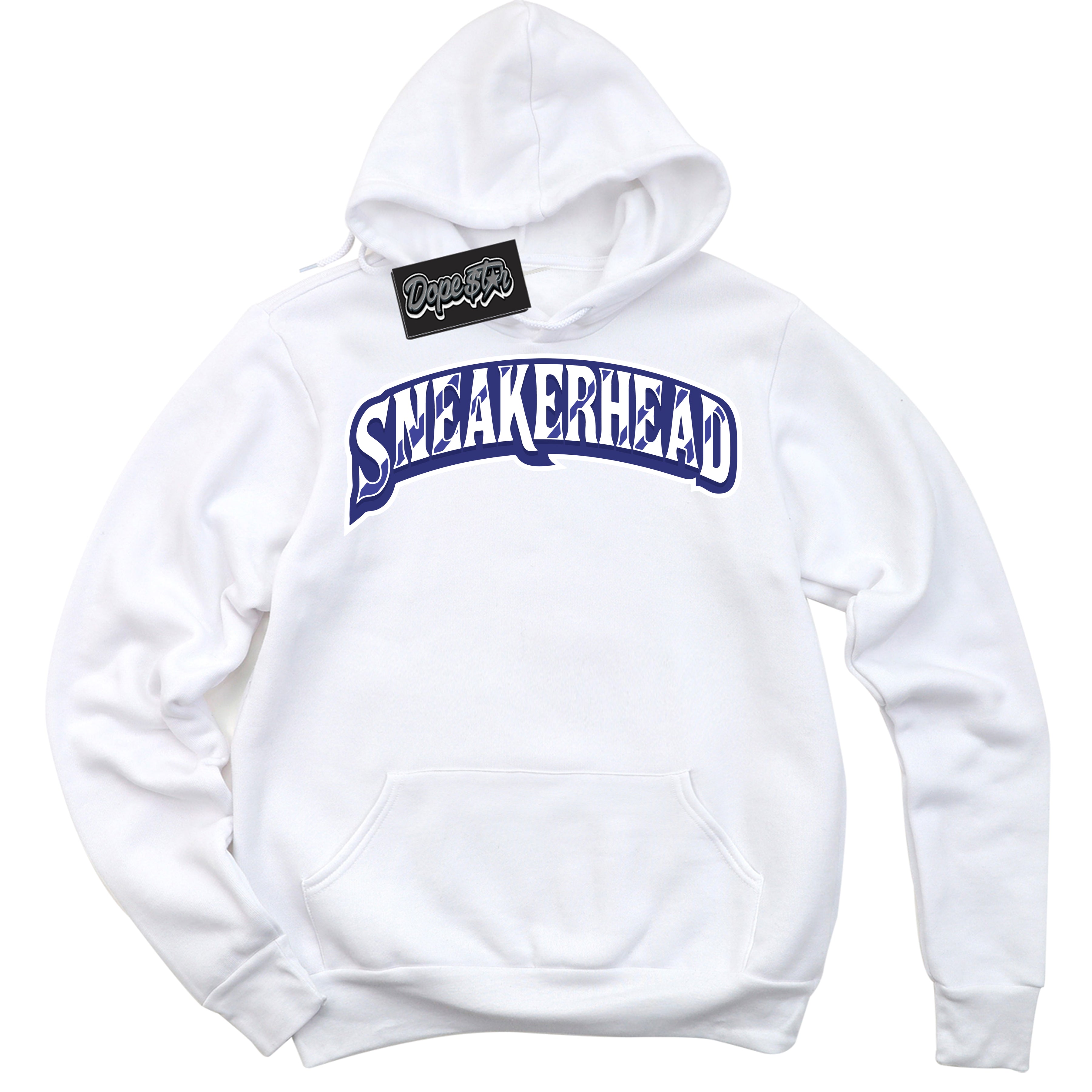 Cool White Hoodie with “ Sneakerhead ”  design that Perfectly Matches Concord Dunk.