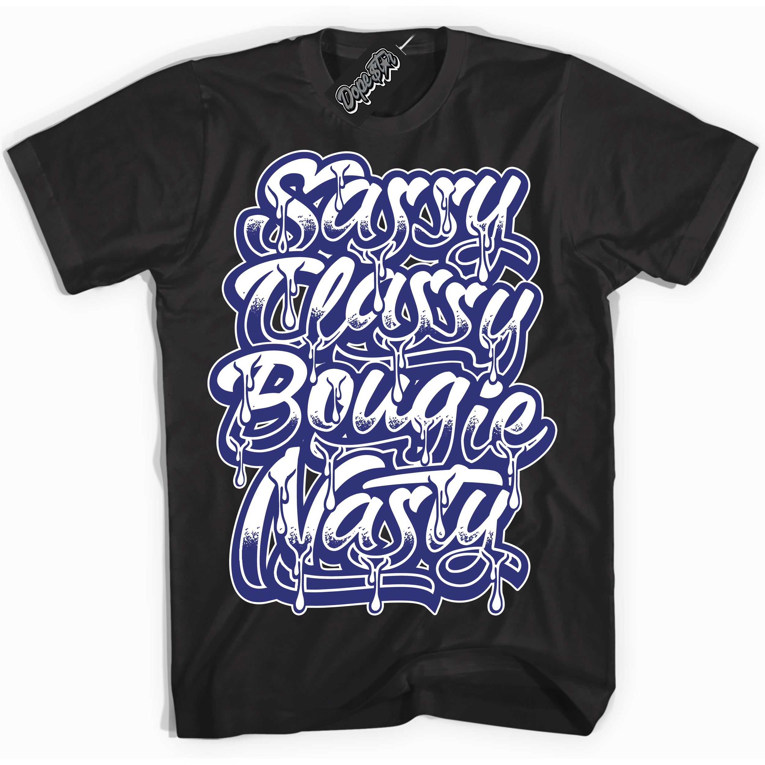Cool Black Shirt with “ Sassy Classy ” design that perfectly matches Concord Dunk.