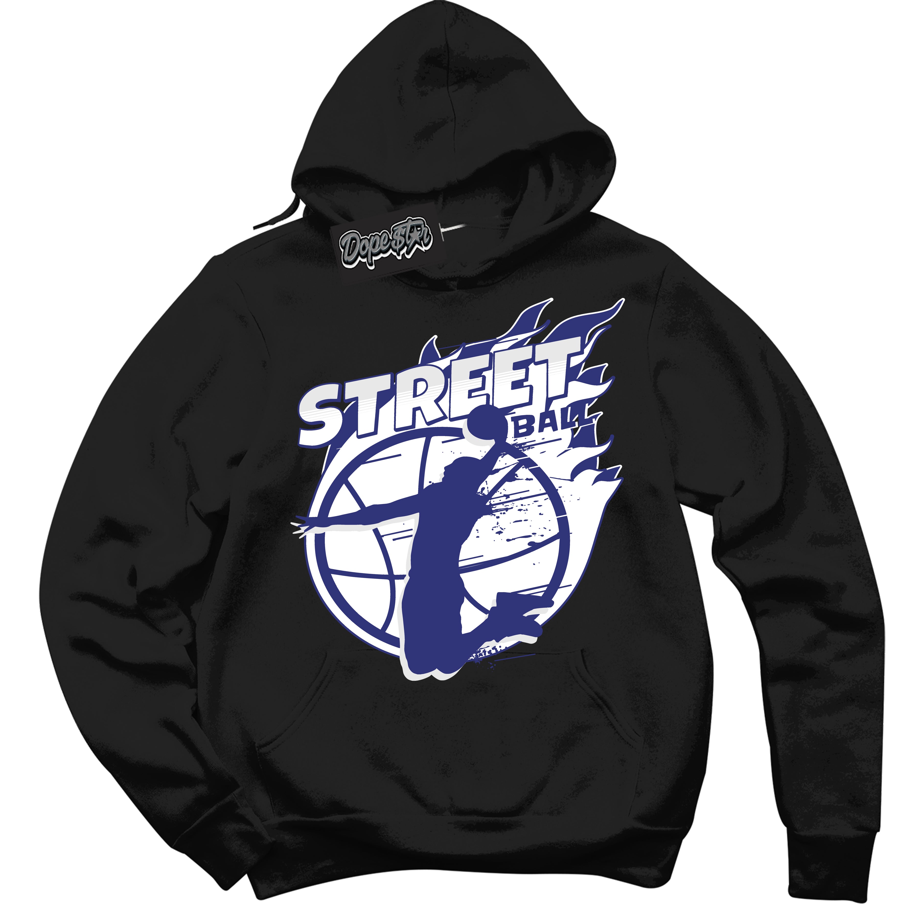 Cool Black Hoodie with “ Street Ball ”  design that Perfectly Matches Concord Dunk.
