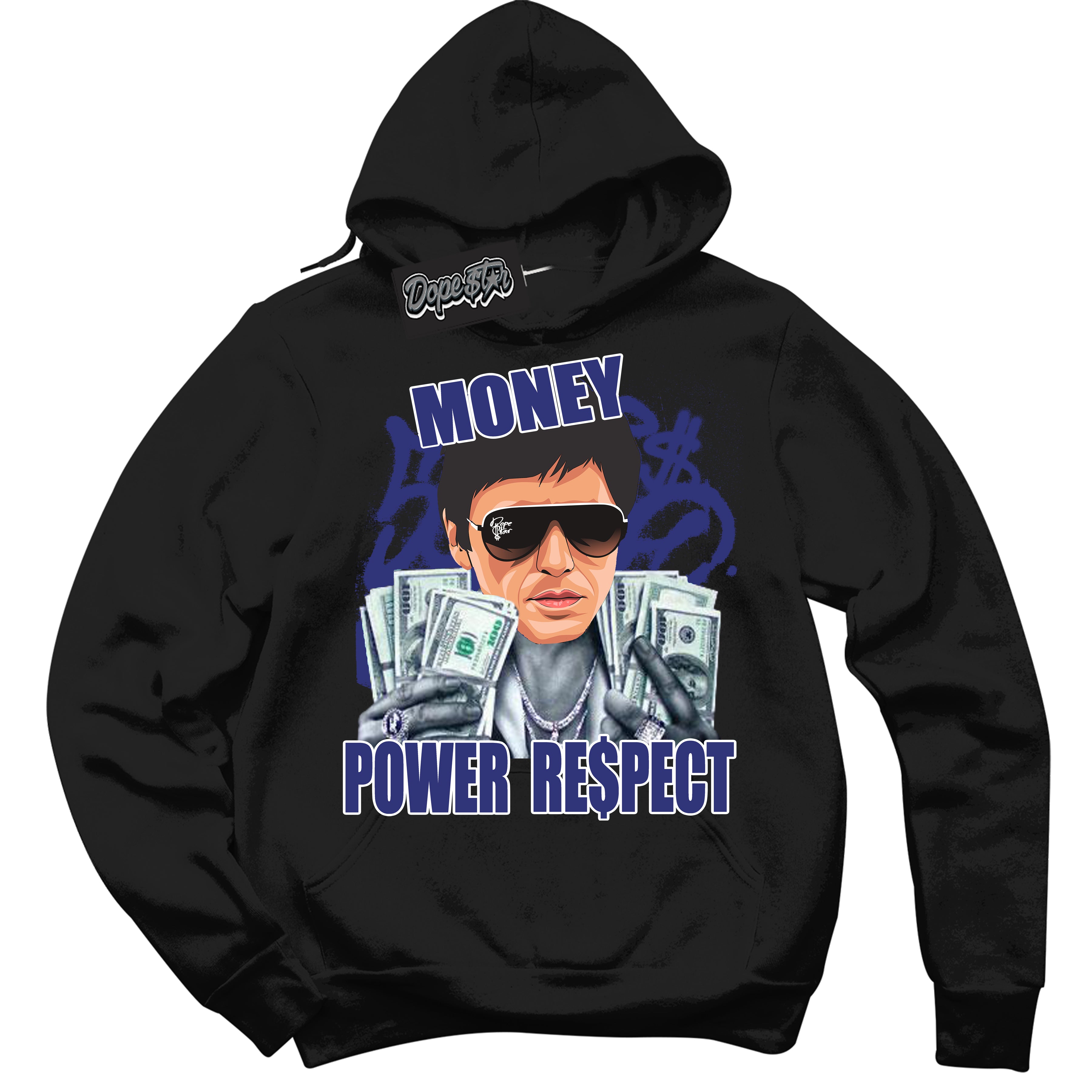 Cool Black Hoodie with “ Tony Montana ”  design that Perfectly Matches Concord Dunk.