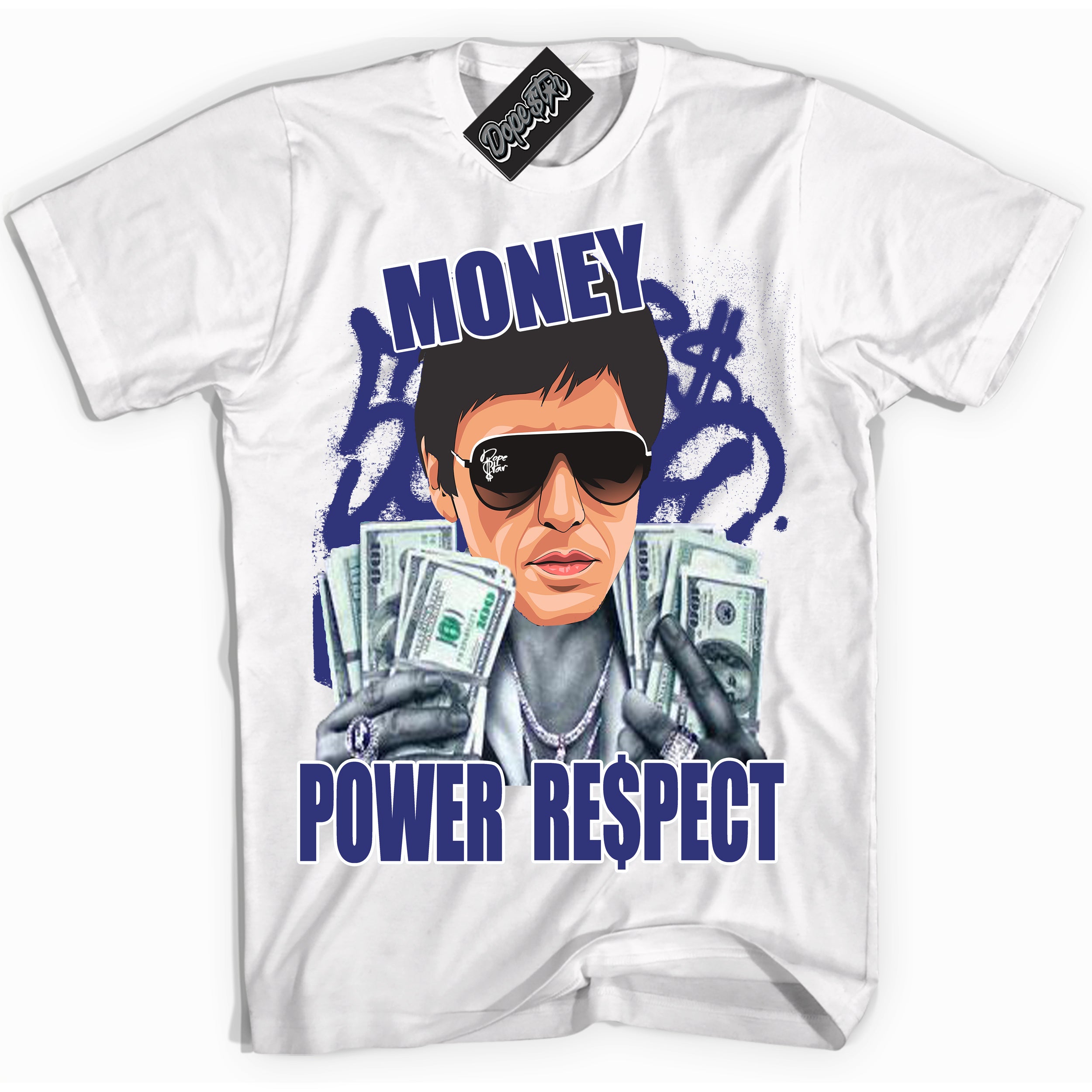 Cool White Shirt with “ Tony Montana ” design that perfectly matches Concord Dunk.