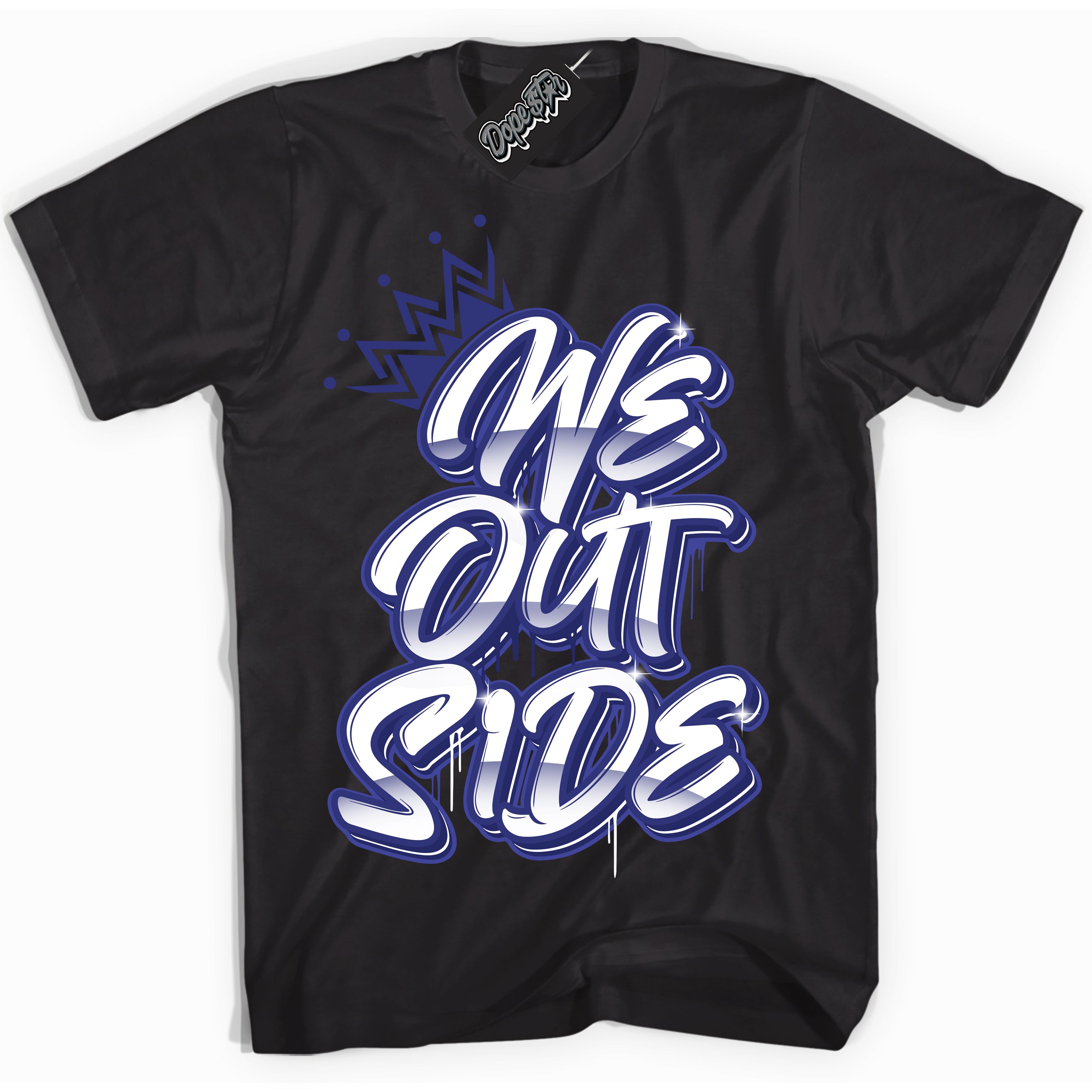 Cool Black Shirt with “ We Outside ” design that perfectly matches Concord Dunk.