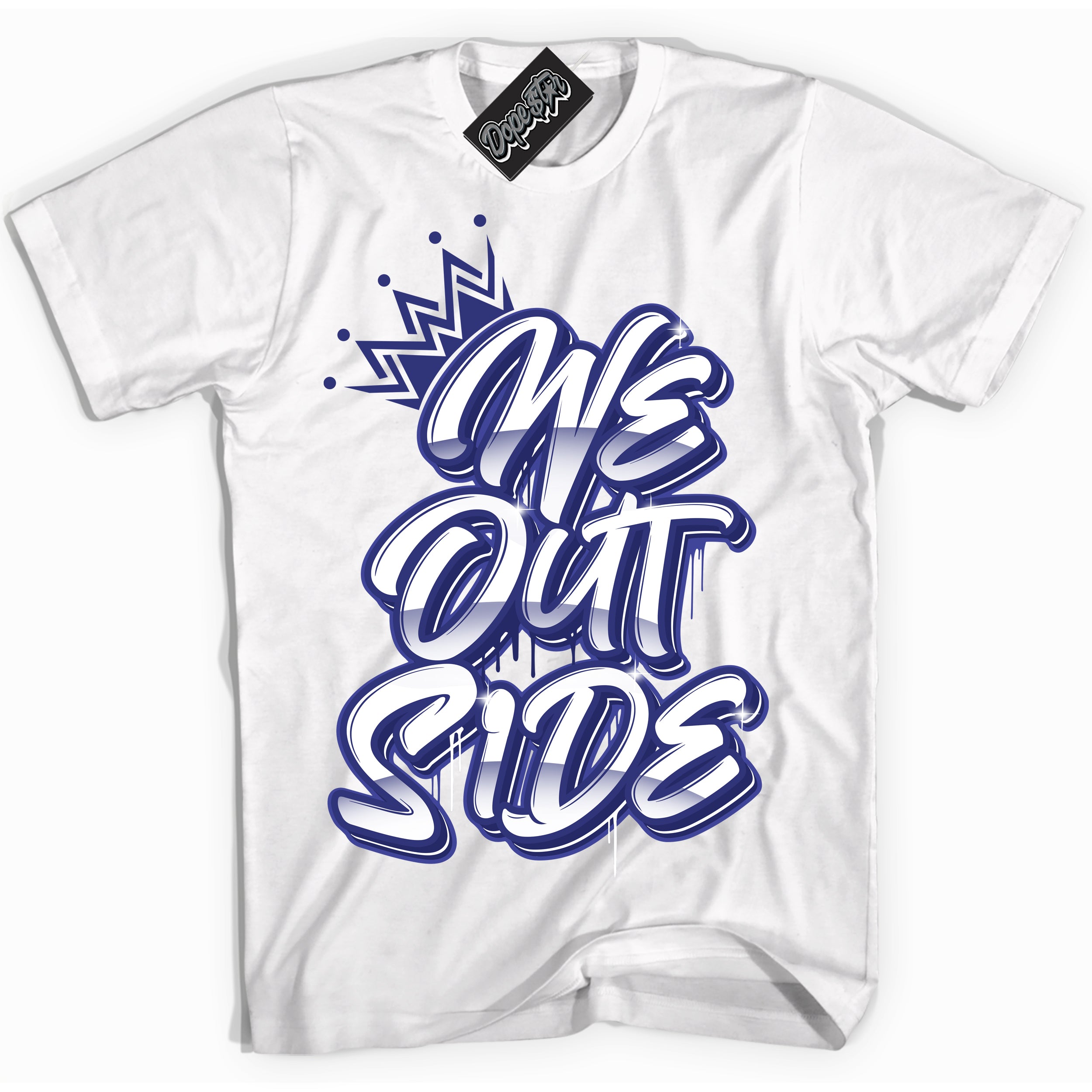 Cool White Shirt with “ We Outside ” design that perfectly matches Concord Dunk.
