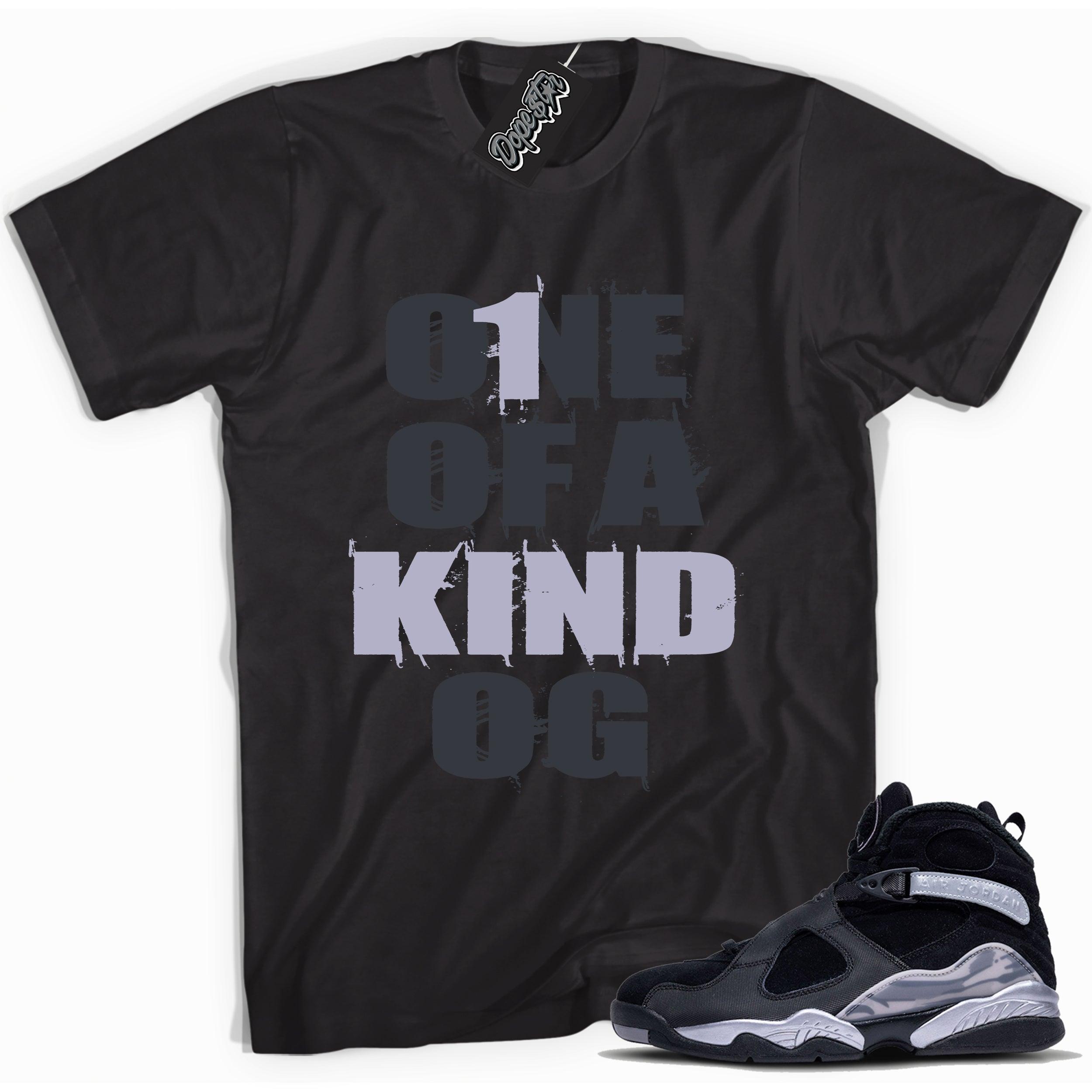 Cool Black graphic tee with “ One Of A Kind OG” print, that perfectly matches Air Jordan 8 Winterized  sneakers