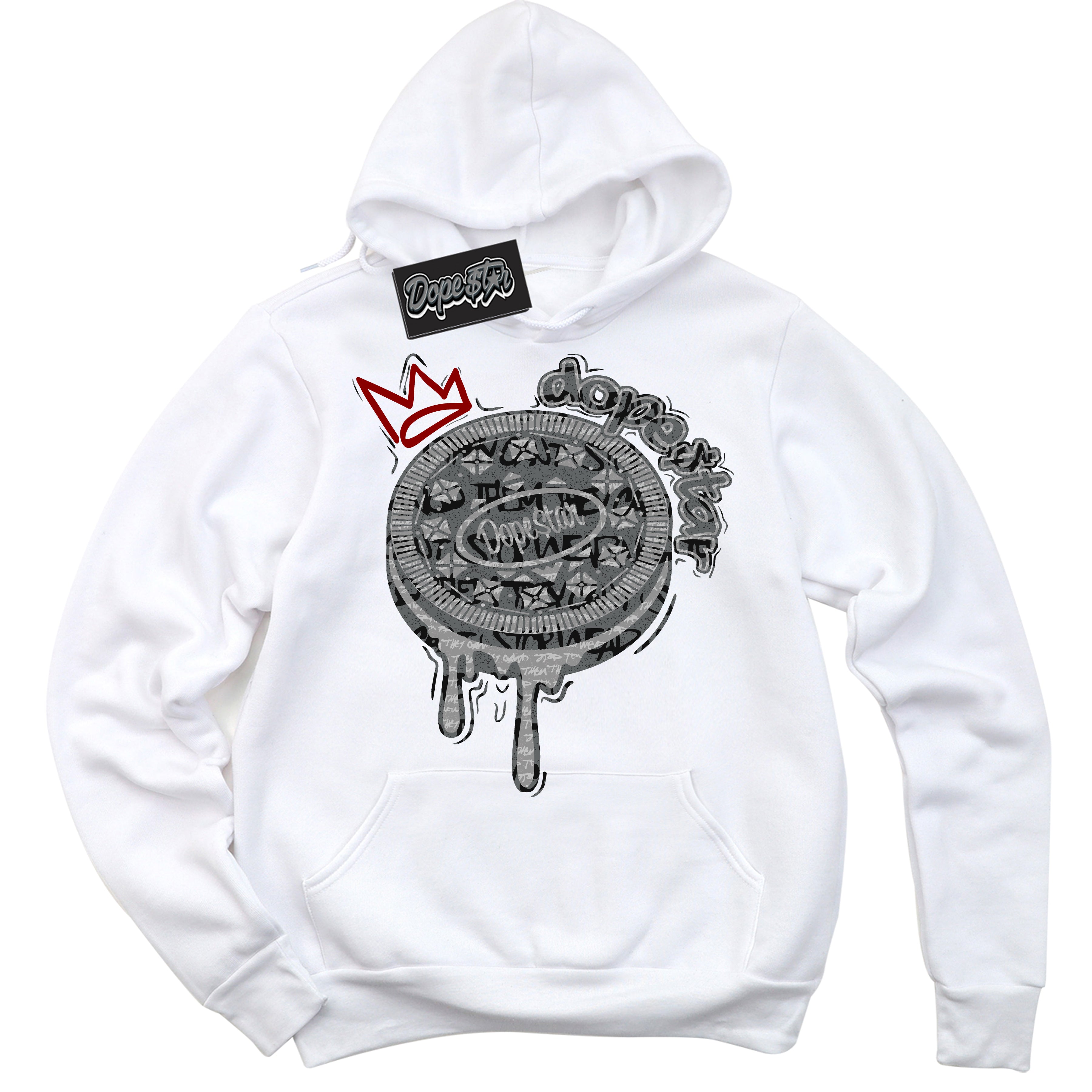 Cool White Hoodie with “ Oreo DS ”  design that Perfectly Matches Rebellionaire 1s Sneakers.