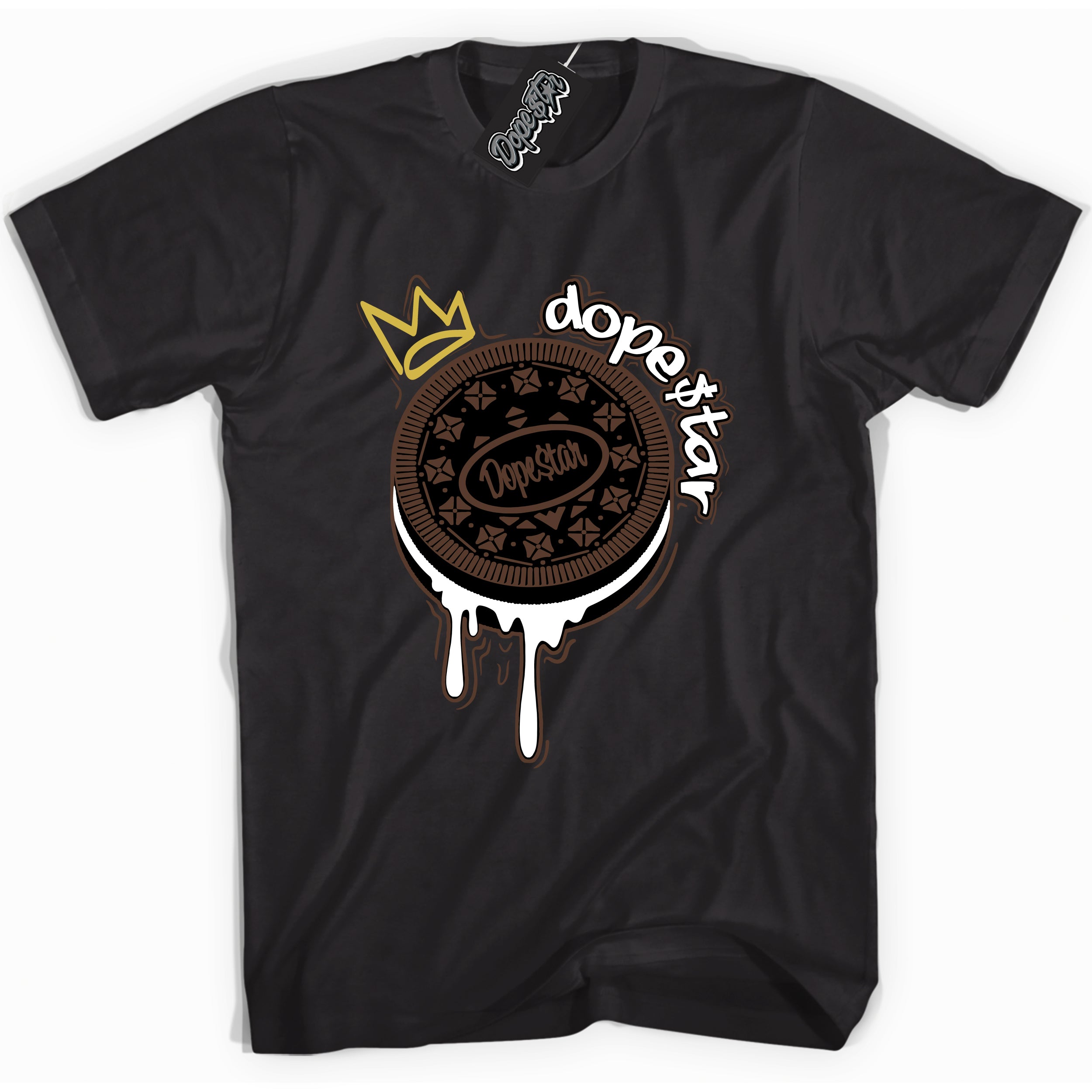 Cool Black Graphic Dope`Star Hoodie with “ Oreo DS “ print, that perfectly matches Palomino 1s sneakers