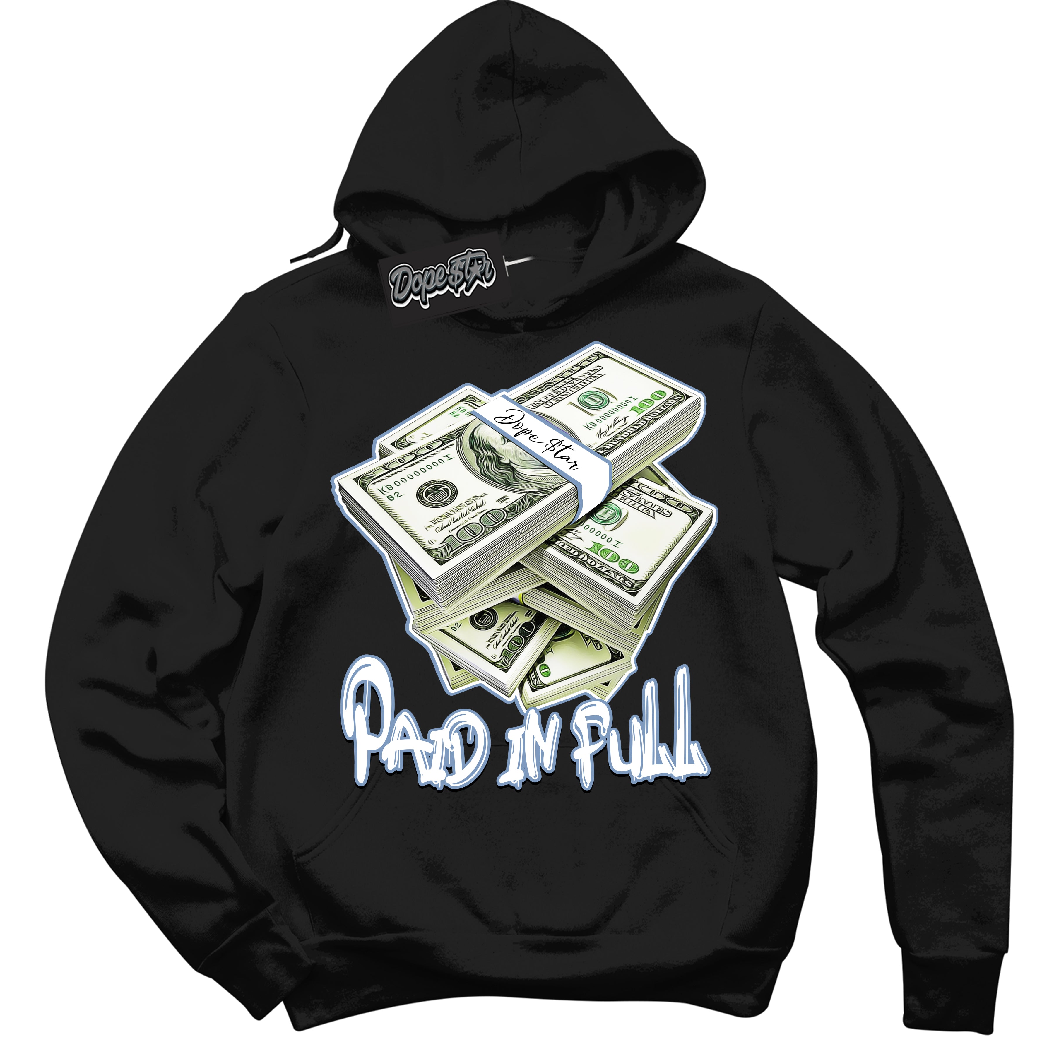 Cool Black Hoodie with “ Paid In Full ”  design that Perfectly Matches Reverse Oreo 6s Sneakers.
