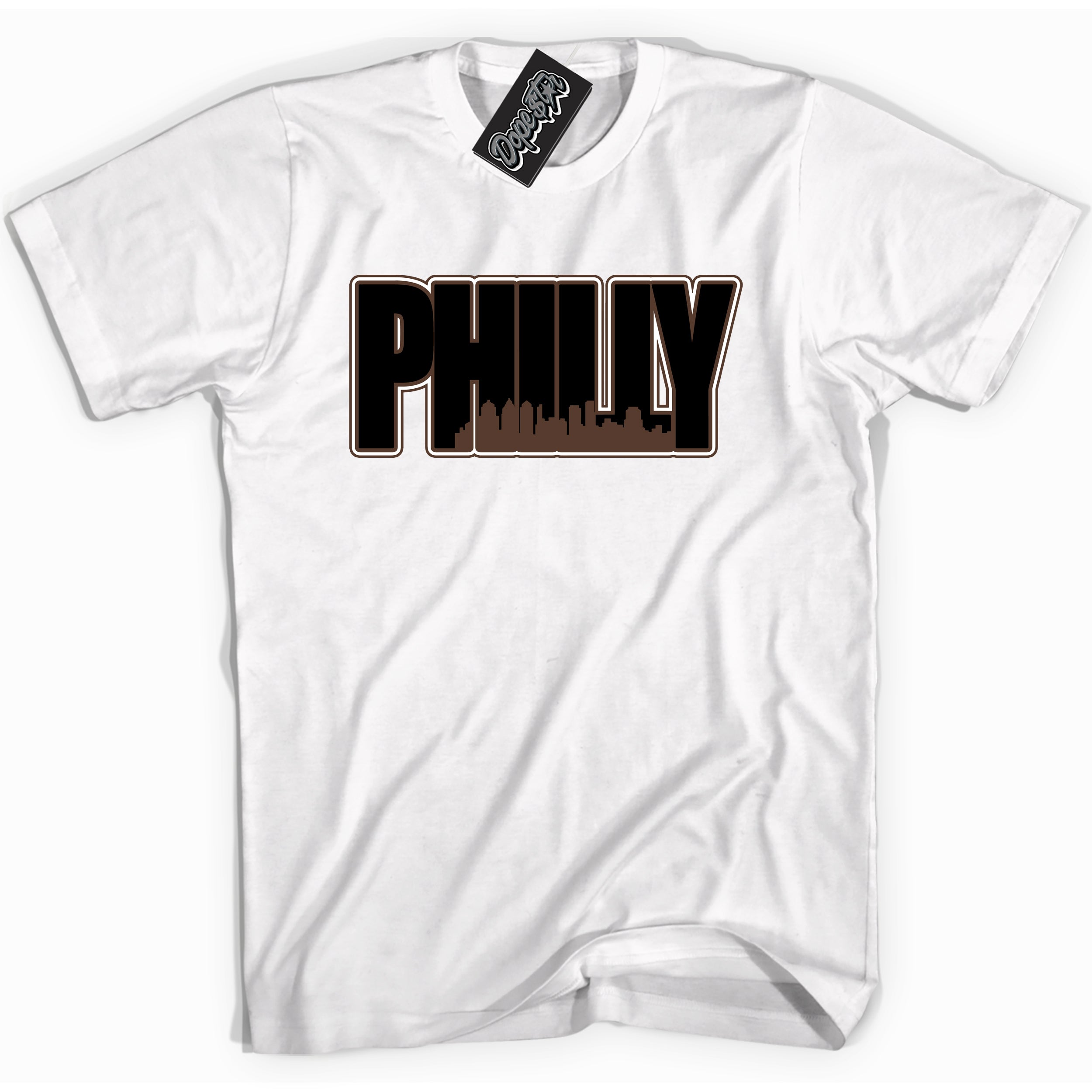 Cool White graphic tee with “ Philly ” design, that perfectly matches Palomino 1s sneakers