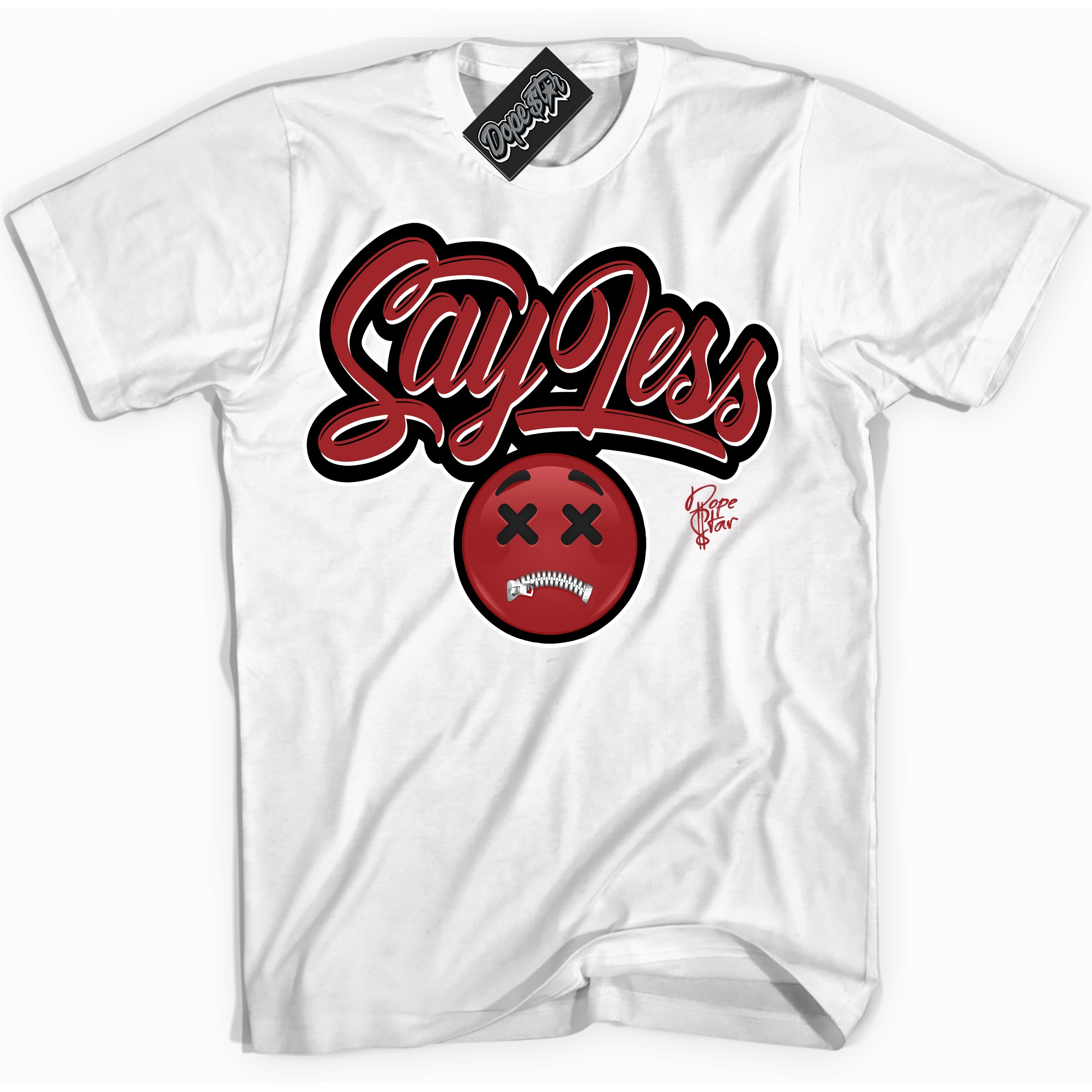 Cool White graphic tee with “ Say Less ” print, that perfectly matches Lost And Found 1s sneakers