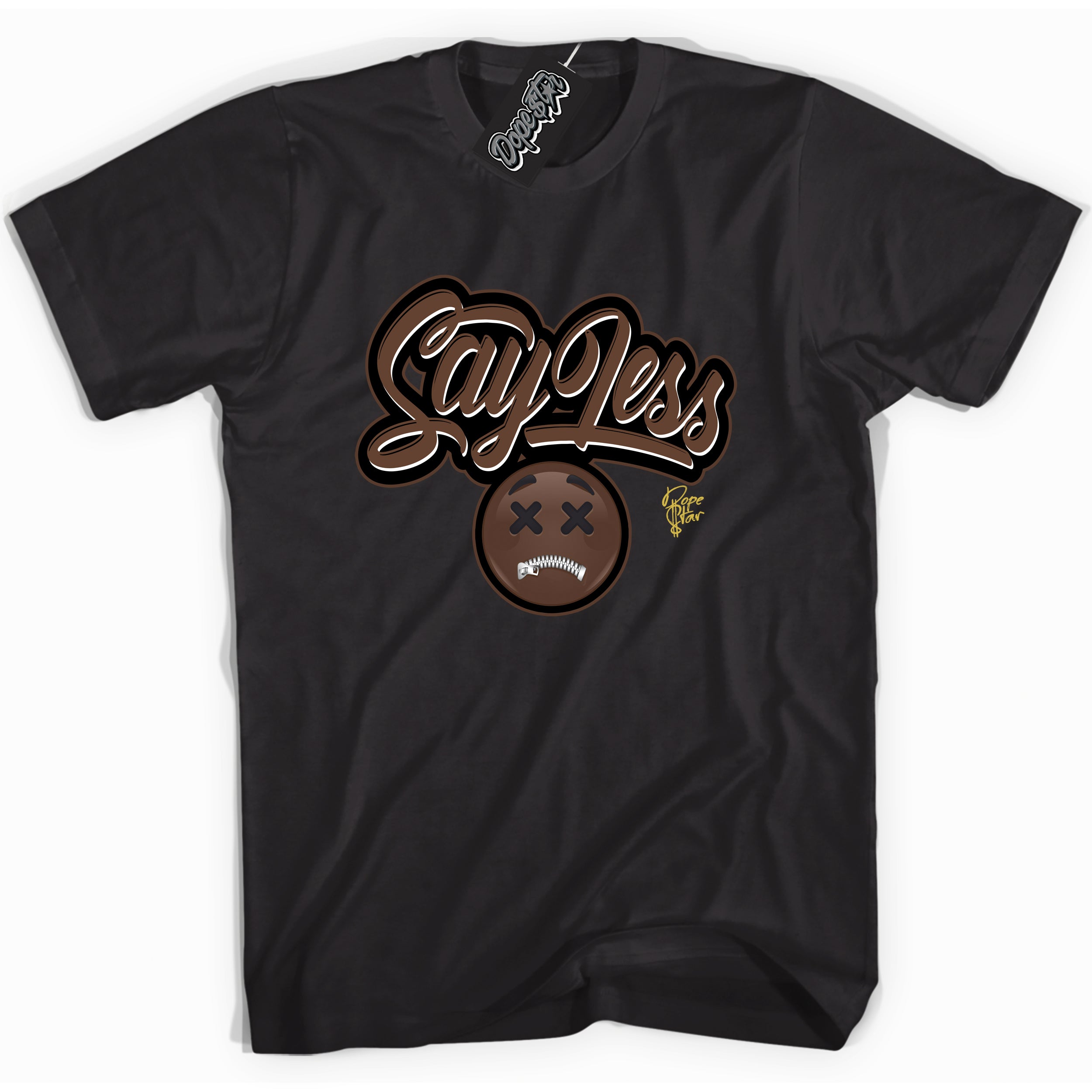 Cool Black graphic tee with “ Say Less ” design, that perfectly matches Palomino 1s sneakers