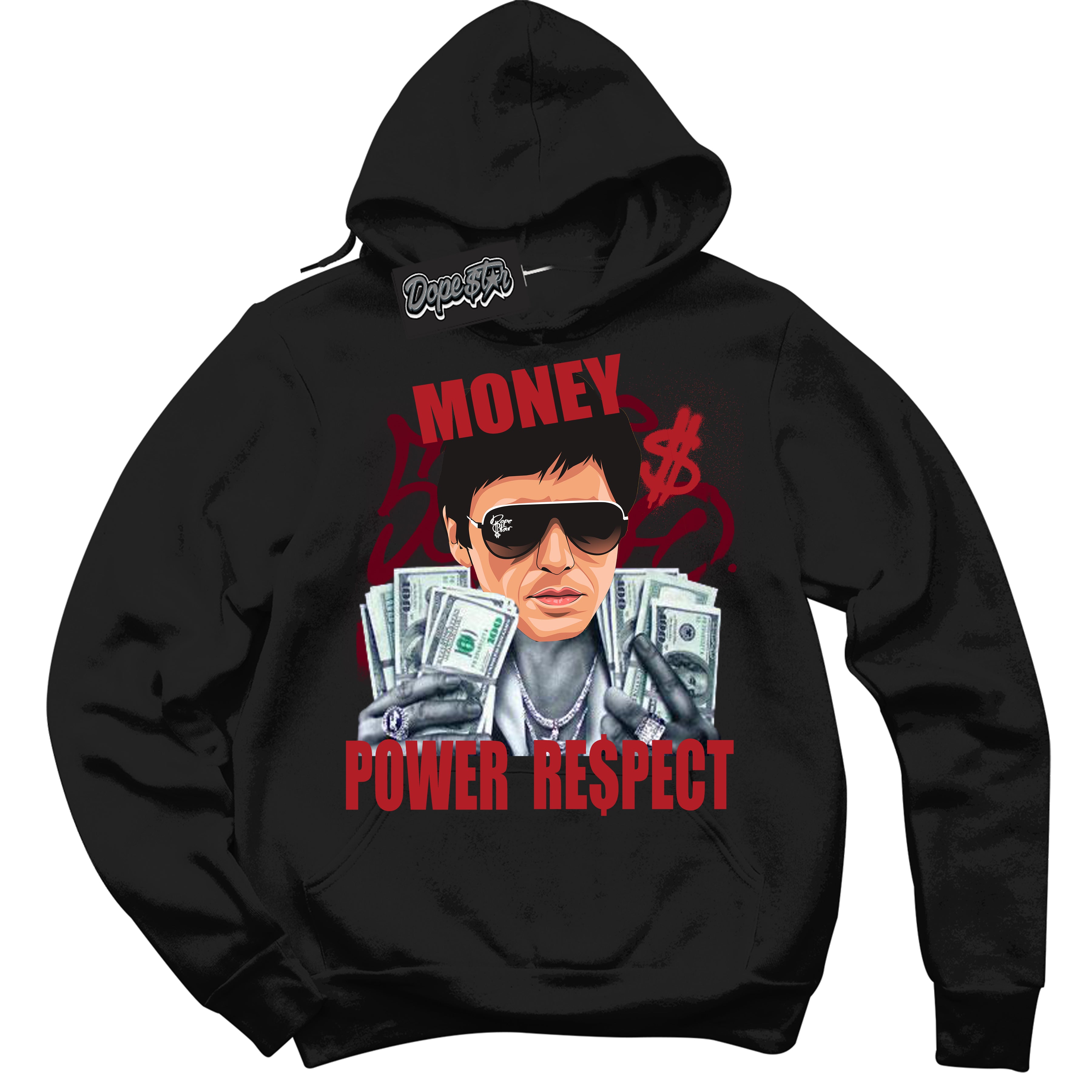 Cool Black Hoodie with “ Tony Montana ” design that Perfectly Matches Pro J Pack Chicago Dunks.