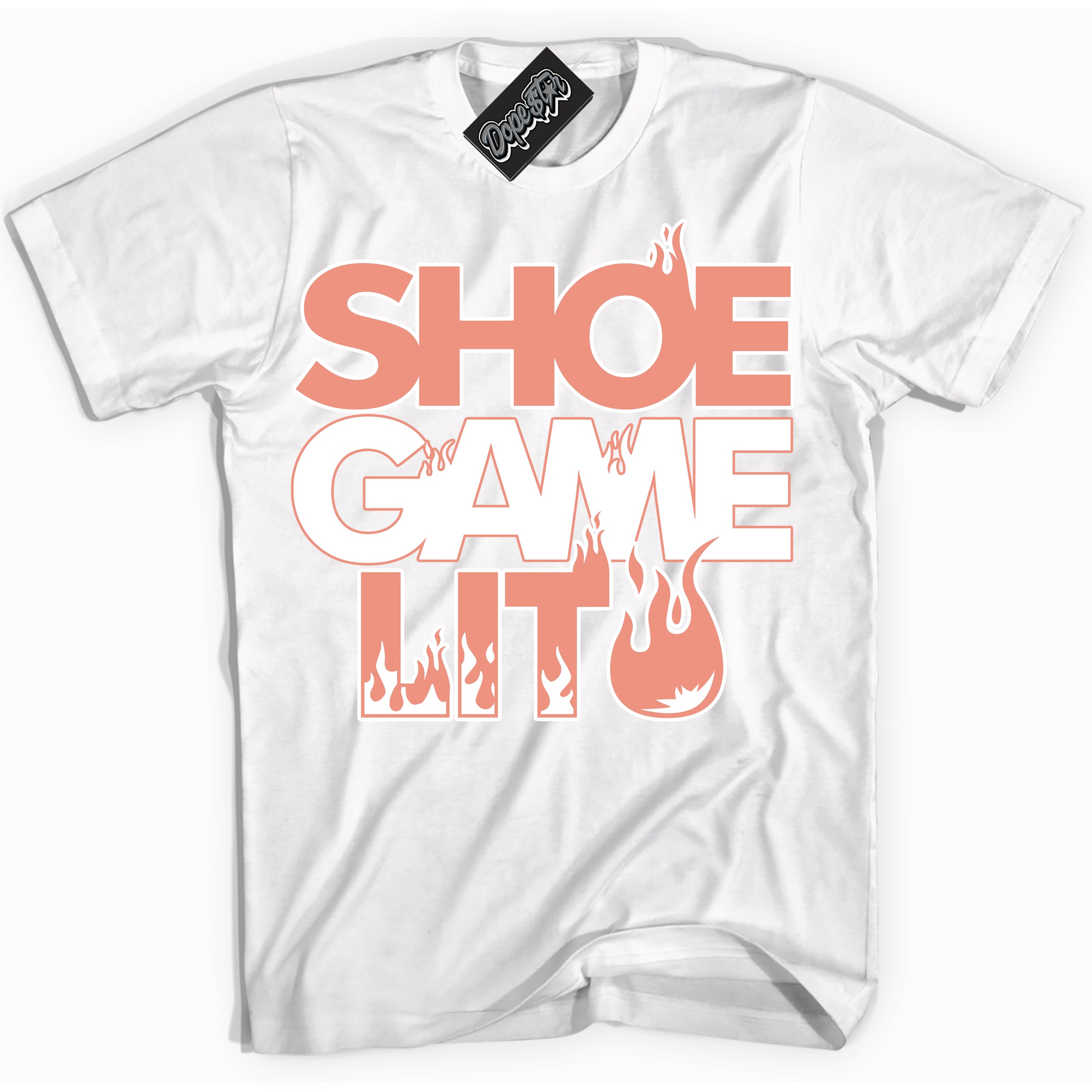 Dunk Low Light Wild Mango 'Shoe Game Lit' Shirt – White Streetwear T-Shirt | Sneaker Matching Tee for Dunk Low Light Wild Mango | Urban Fashion for Shoe Game Lit | Men's & Women's Streetwear Outfit by Sneaker Shirts Outlet.