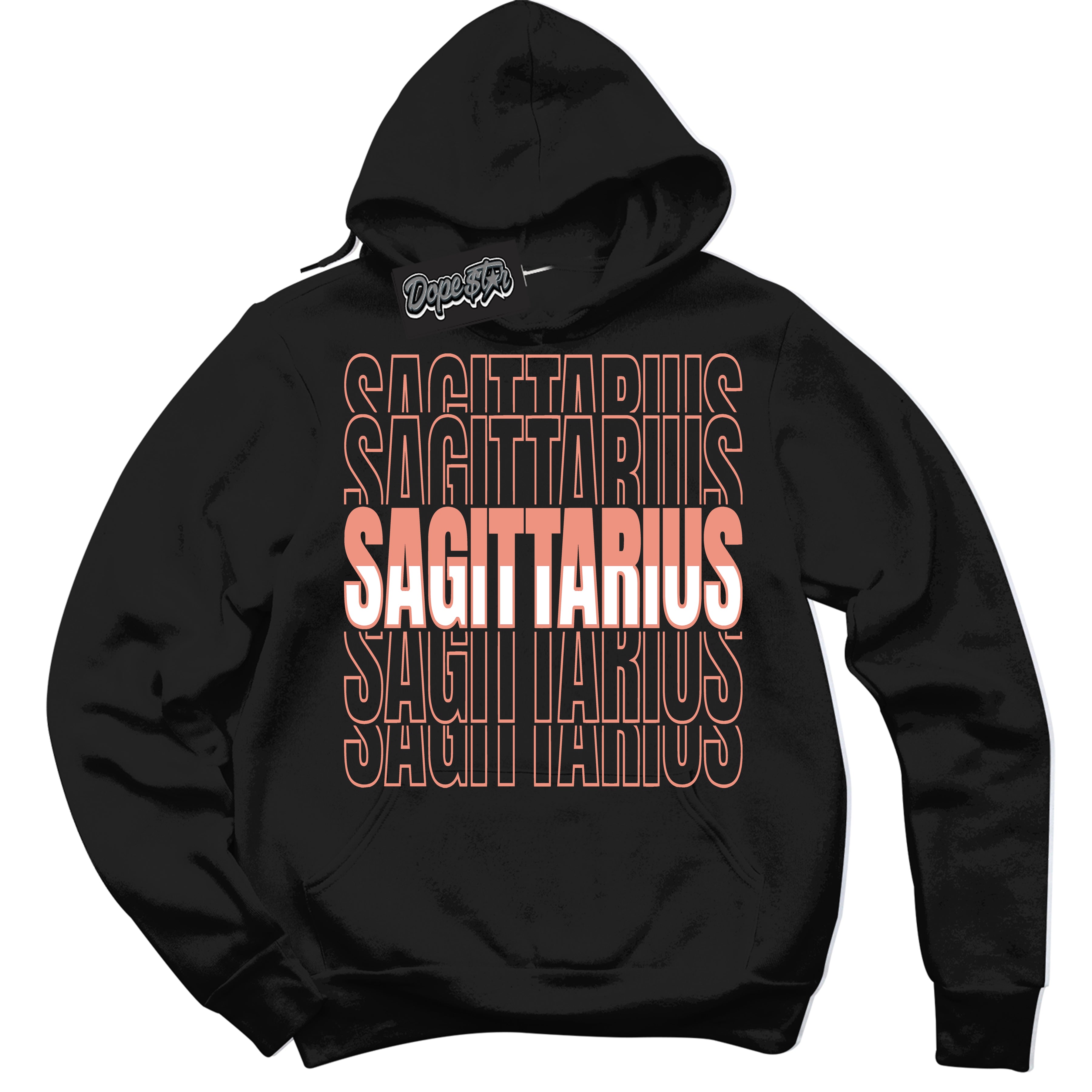 Dunk Low Light Wild Mango 'Sagittarius' Hoodie – Black Streetwear Sweatshirt | Sneaker Matching Hoodie for Dunk Low Light Wild Mango | Urban Fashion for Sagittarius | Men's & Women's Streetwear Outfit by Sneaker Shirts Outlet.