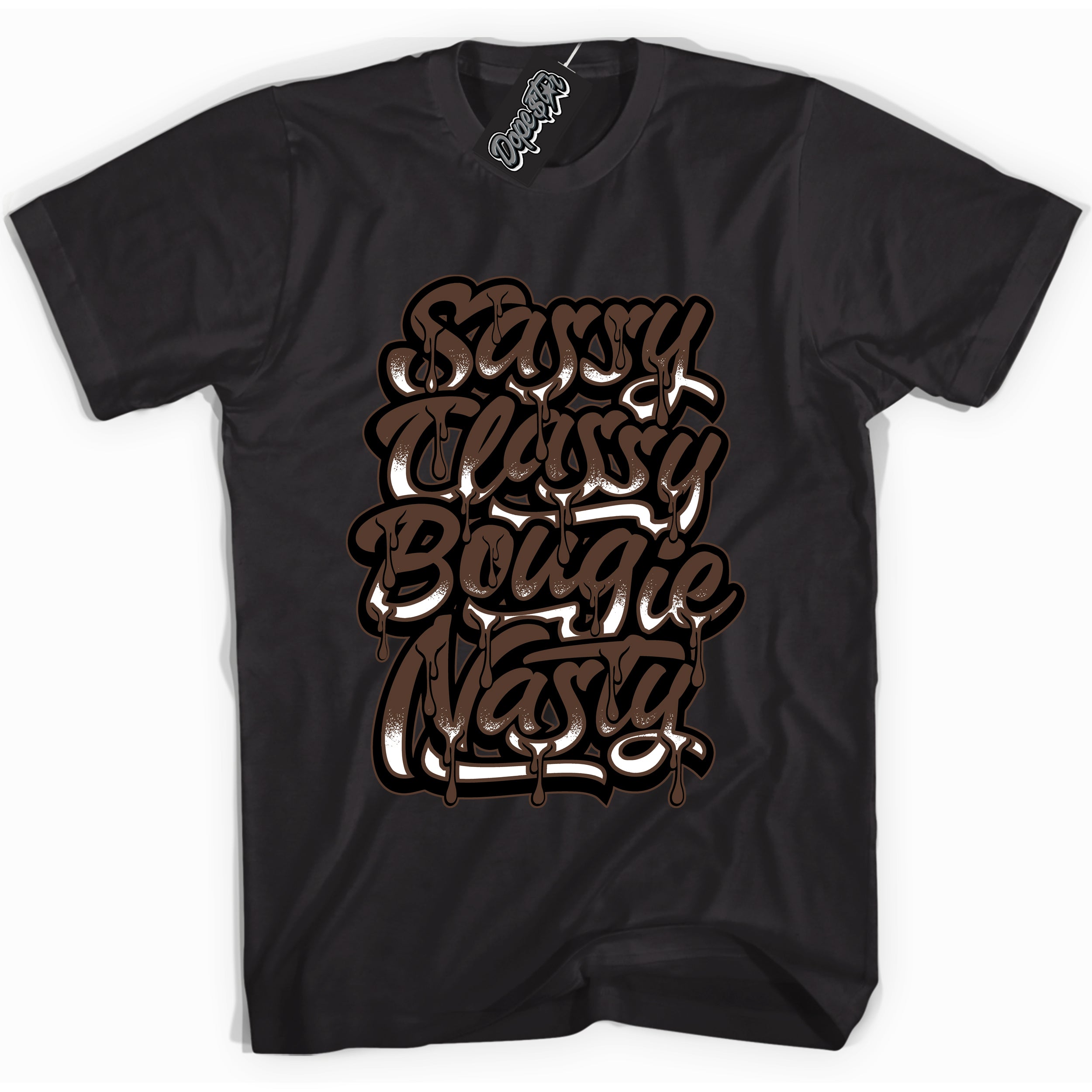 Cool Black graphic tee with “ Sassy Classy ” design, that perfectly matches Palomino 1s sneakers