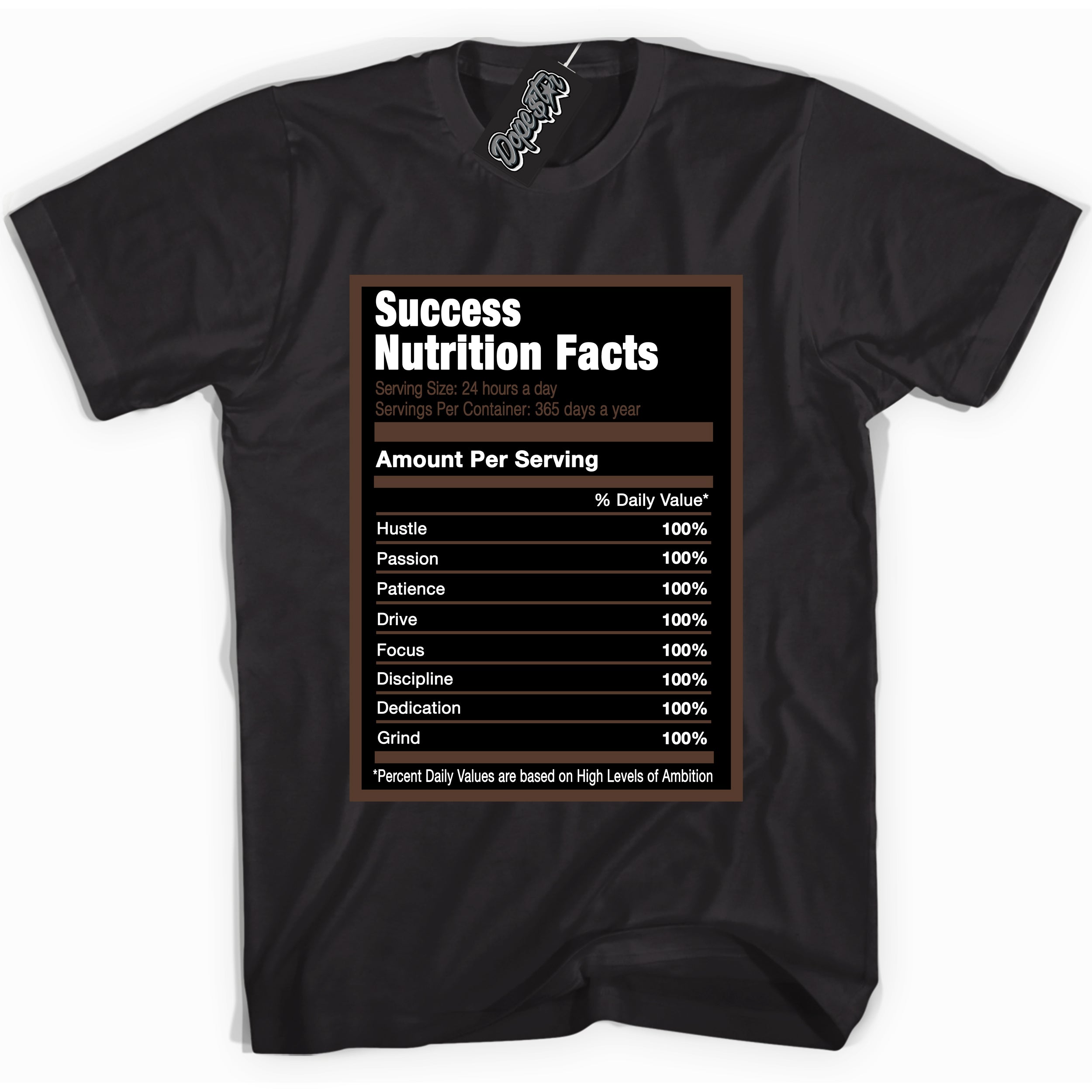 Cool Black graphic tee with “ Success Nutrition ” design, that perfectly matches Palomino 1s sneakers