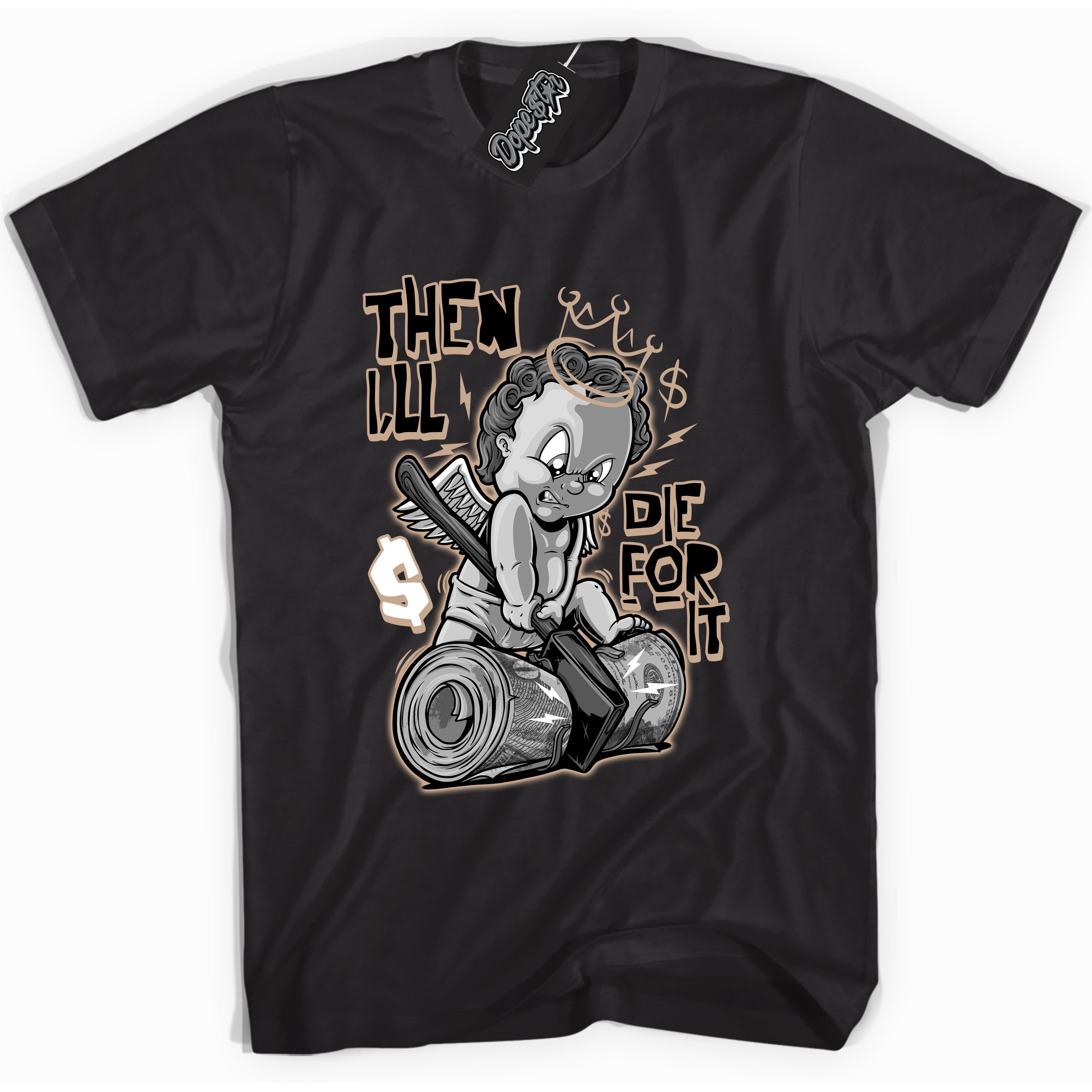 Cool Black graphic tee with “ Then I'll ” design, that perfectly matches Palomino 1s sneakers